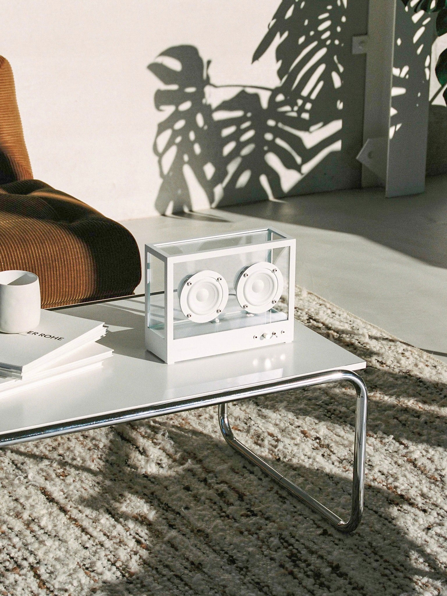 Small Transparent Speaker White - Bluetooth