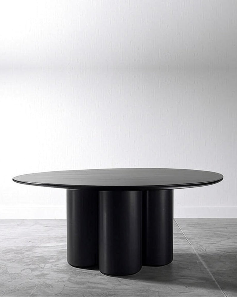 014 Steel Dining Table by No Age Studio LLC | The Oblist — black steel, modern design