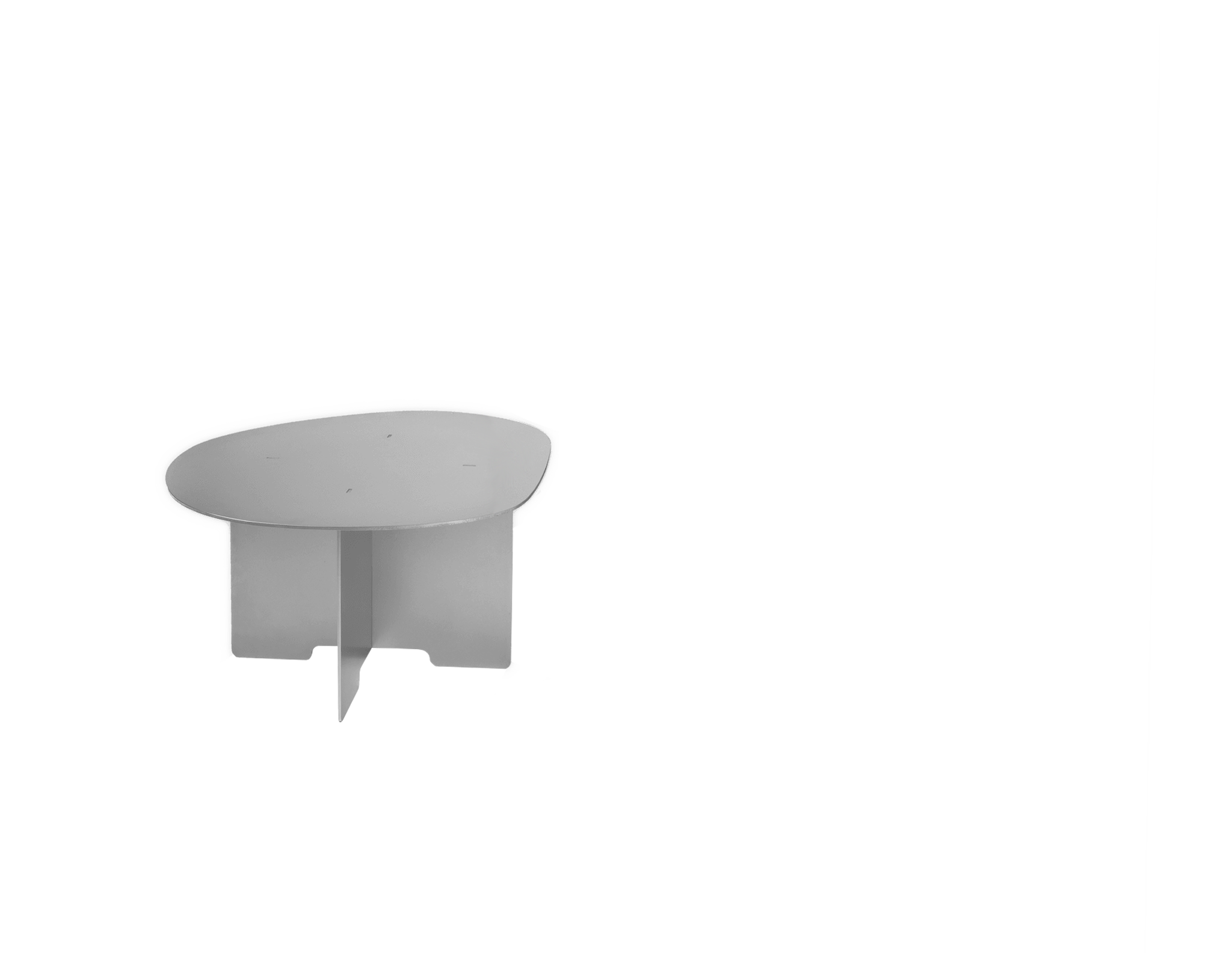 Coffee Table - 1.0 - Stainless Steel — view 9