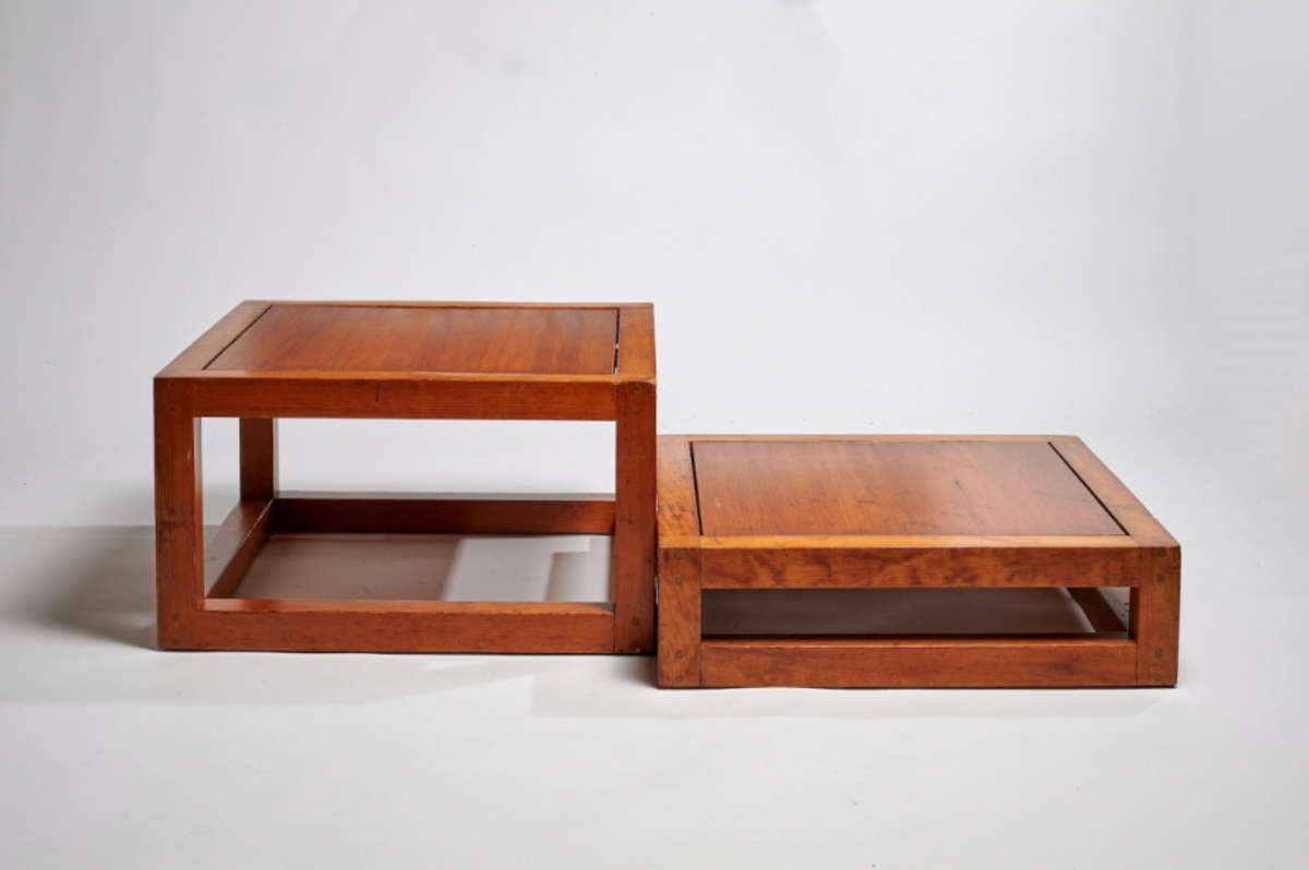 Pair of Tail 4 Armchairs and Tables by Heinz Witthoeft