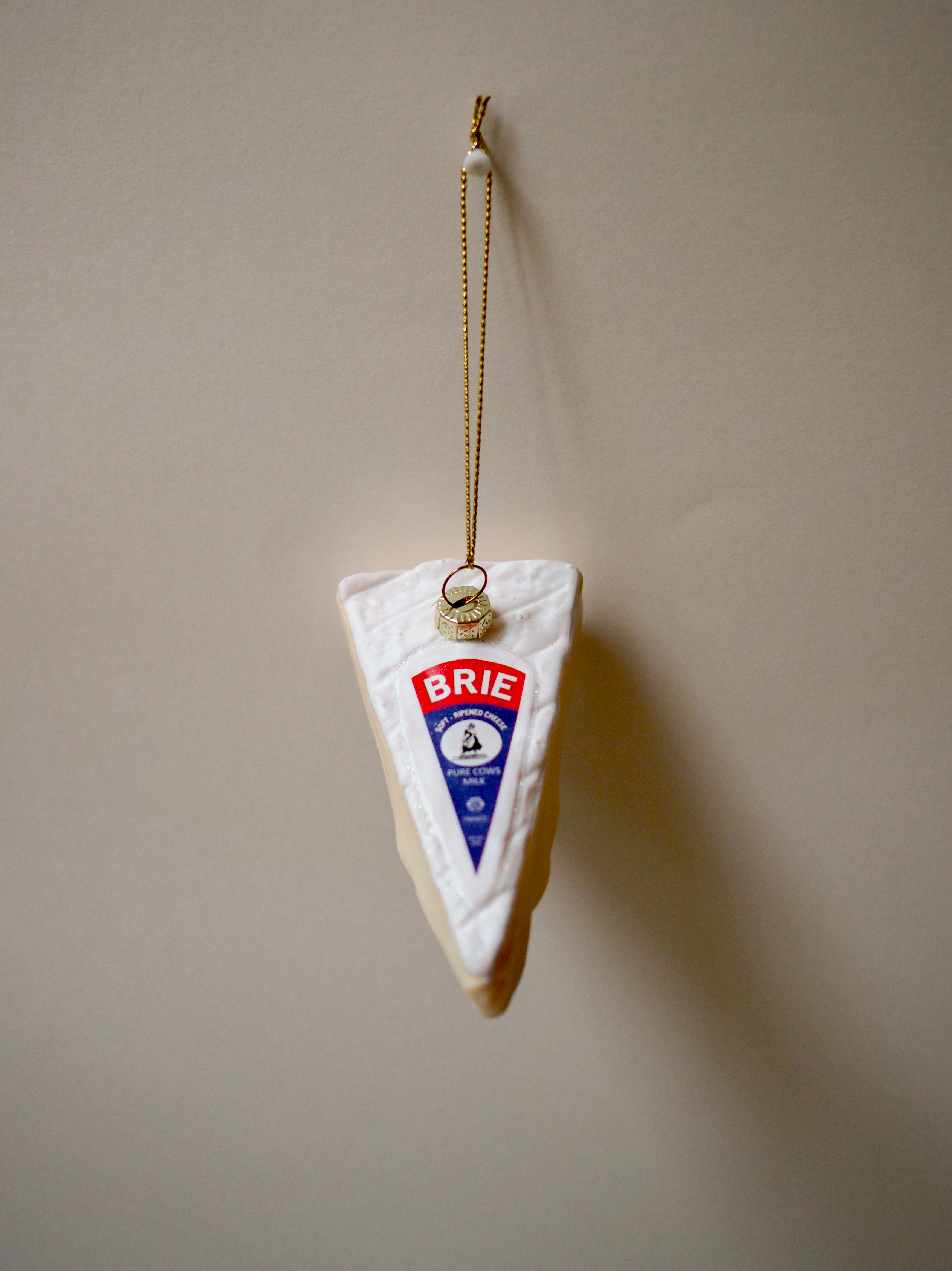 Wedge of Brie Holiday Ornament