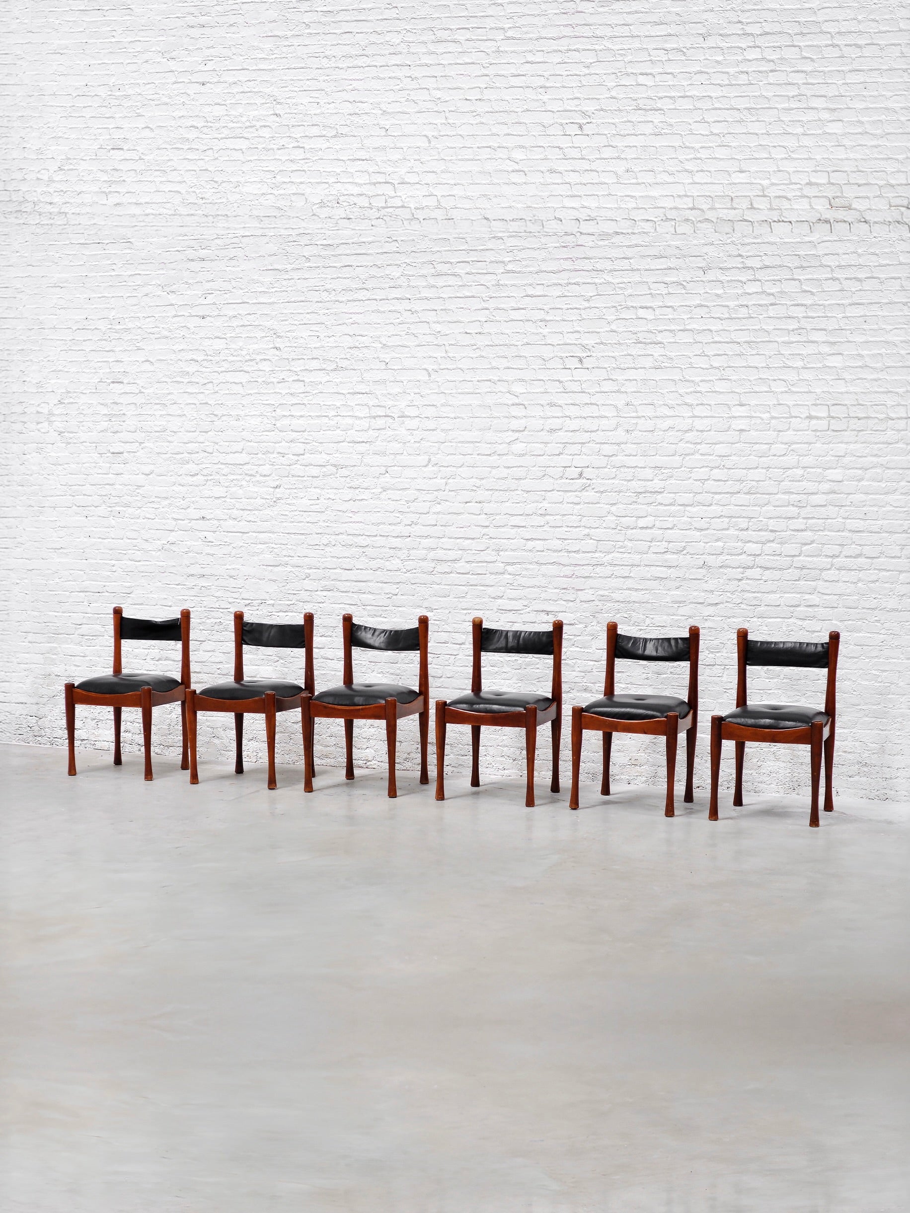 Set of Six Model 620 Chairs by Silvio Coppola, Italy, 1960s