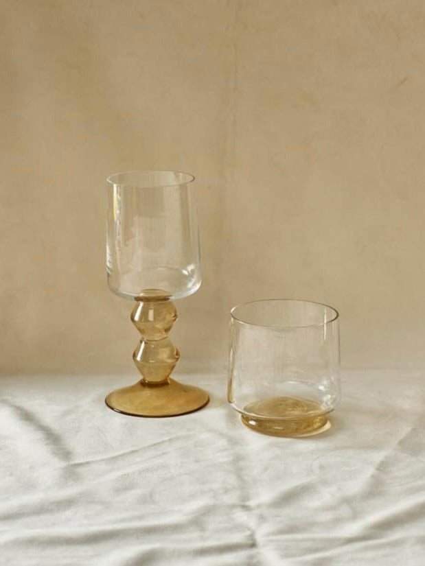 New York Wine Glass in White