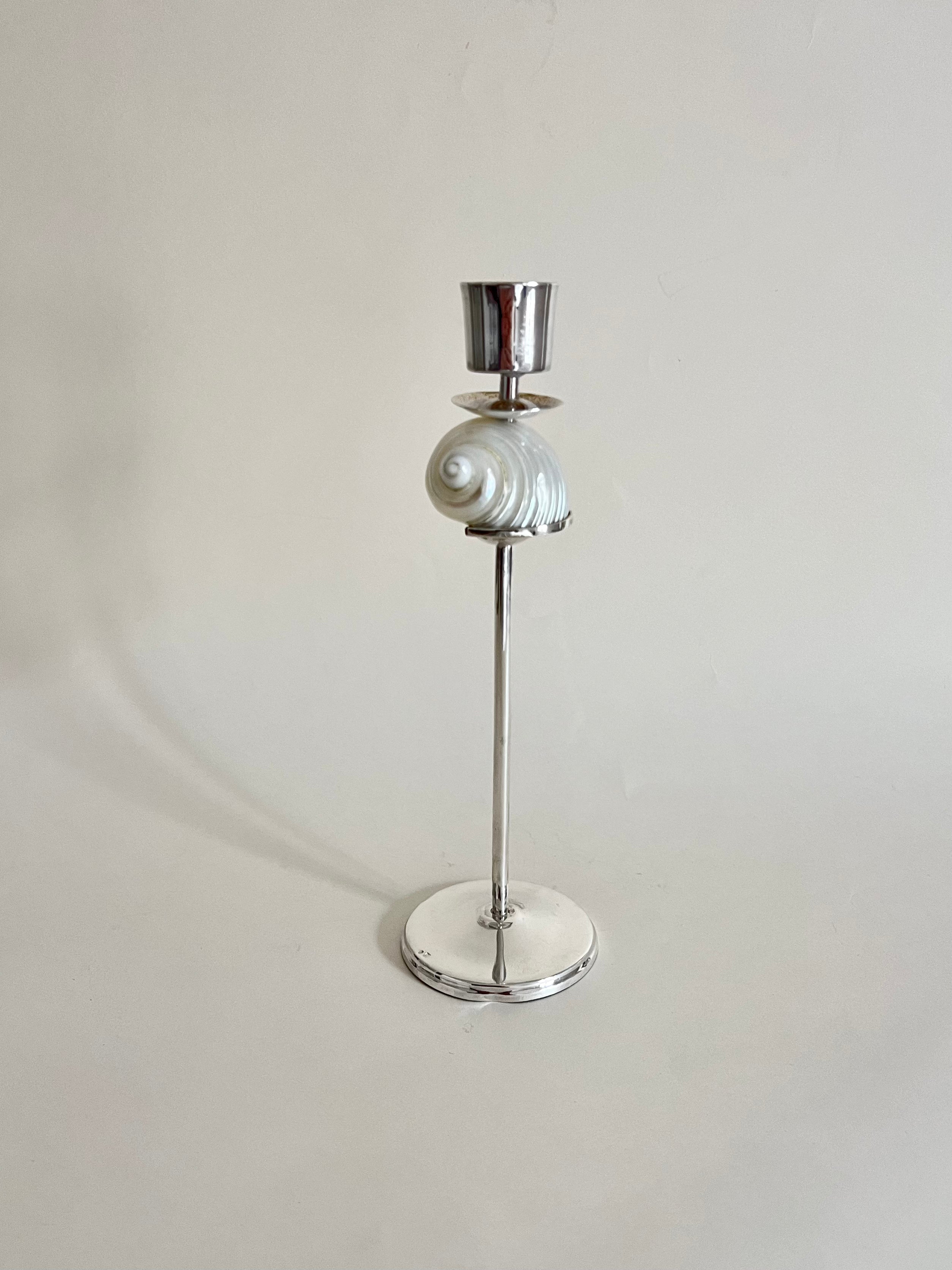 Silver Spiral Candleholder