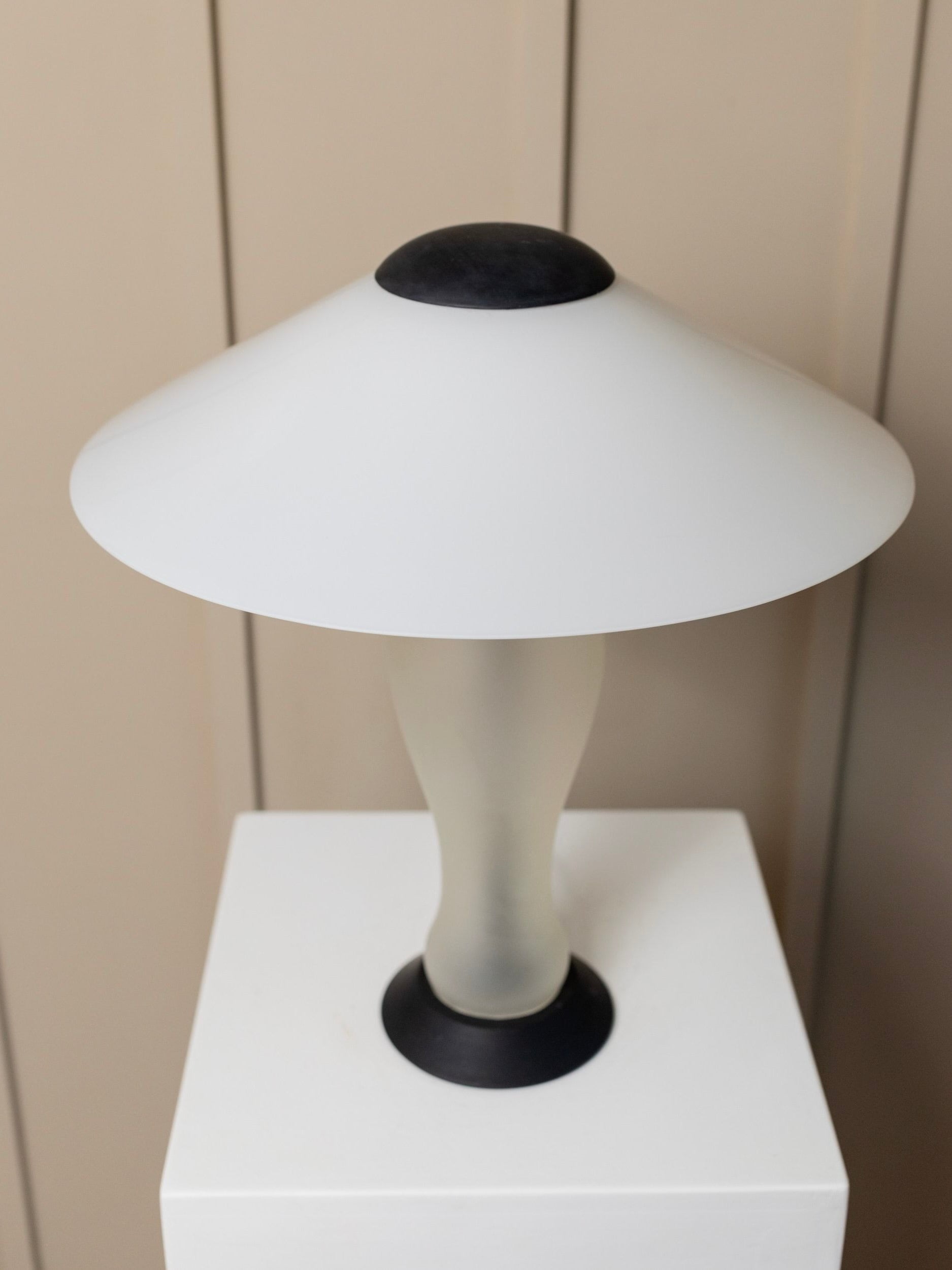 Postmodern table lamp | Murano Seguso | Aluminium base | vintage 80's | 2 shops AVAILABLE!