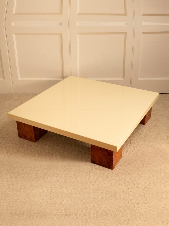 Wooden and Lacquered Table - 1970s
