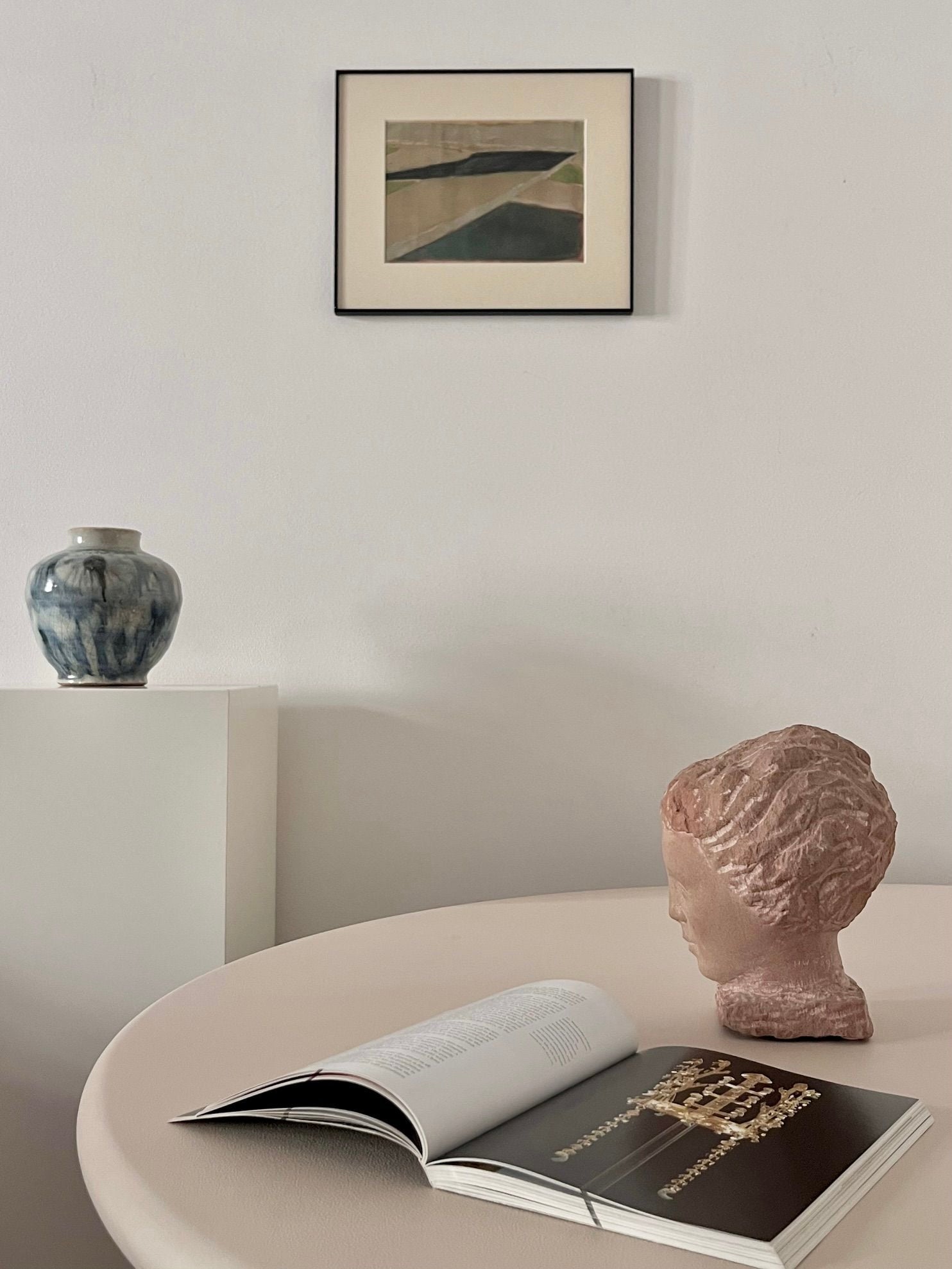 Stone Bust by Helge W. Högbom 1950s