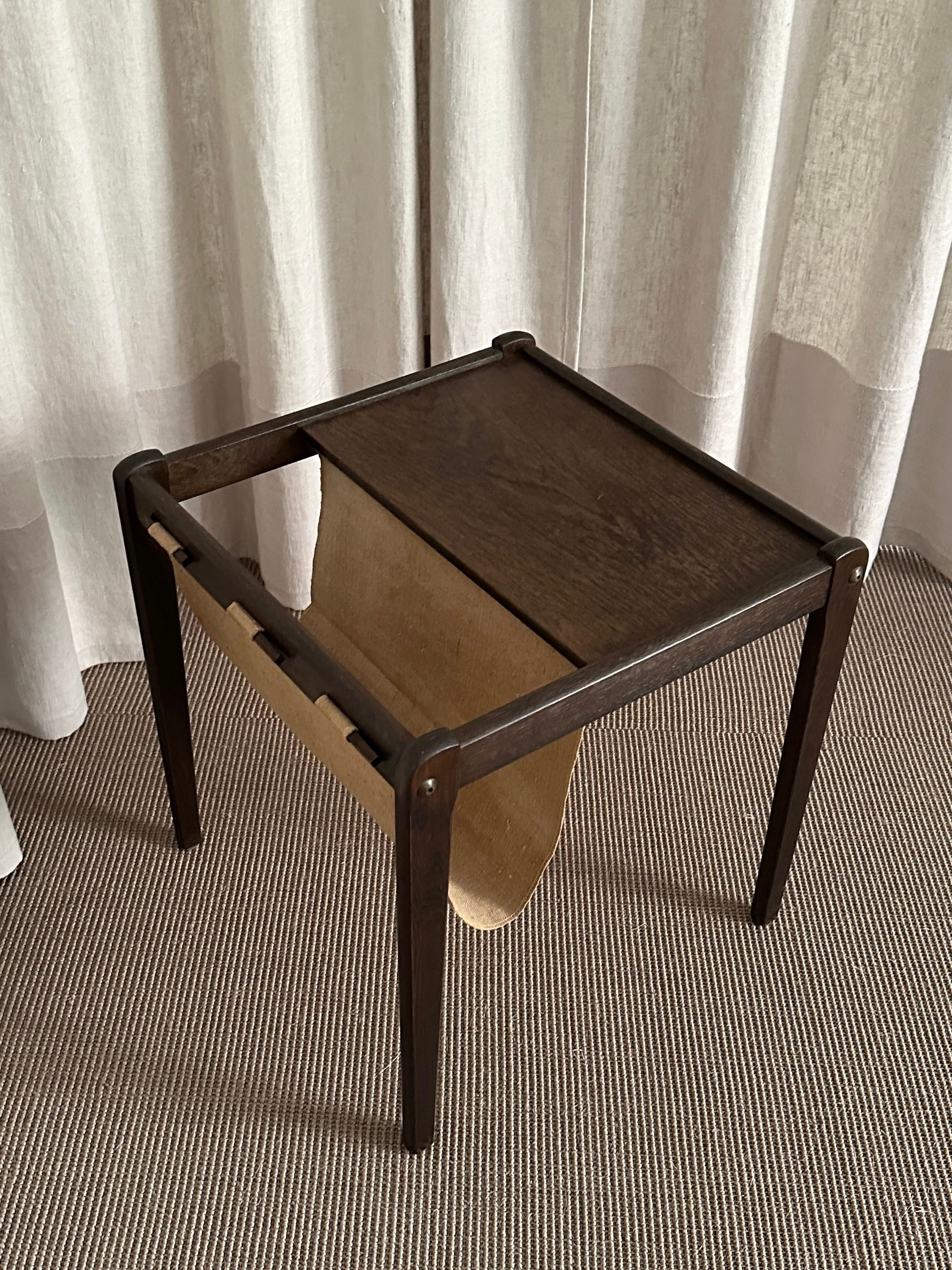 Pair of Side Tables in Teak Wood