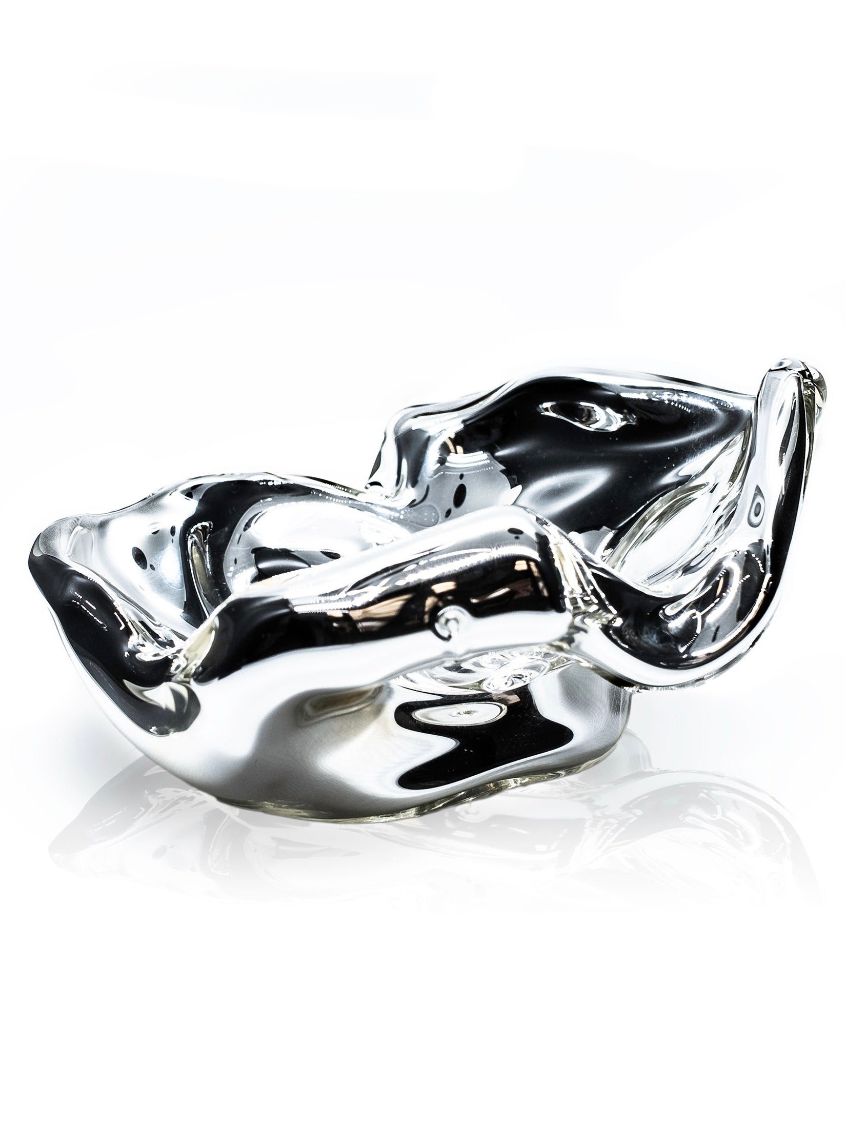 Silver Pipe＆Ashtray チェーン set Silver Melted Ashtray by Agustina Ros | The Oblist