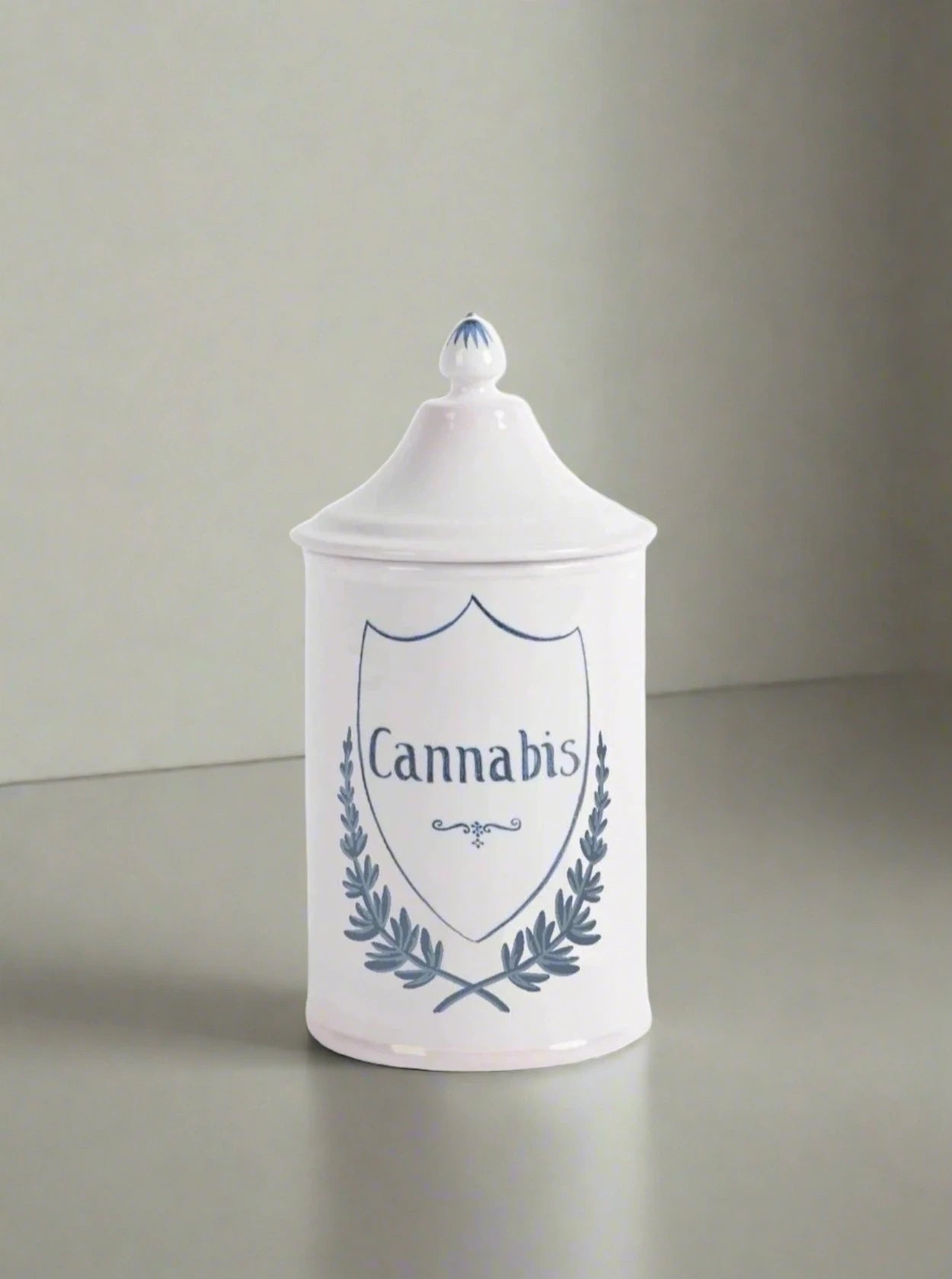 Jar Apothecary Jar Blue Z.d.G. by Zoe de Givenchy