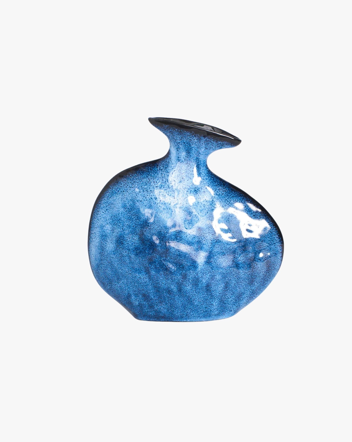 Vases Flat Vase in Midnight Blue Midnight Blue Project 213A