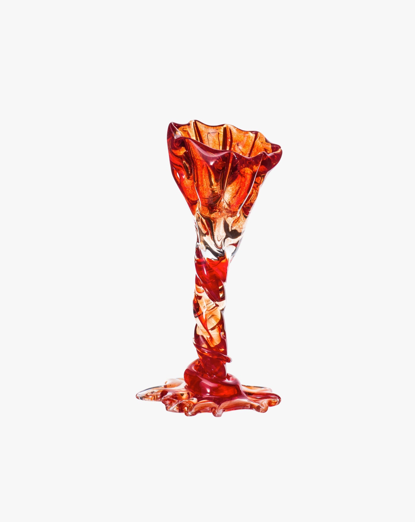 Spiky Cocktail Glass - Red #2 Szkło Studio