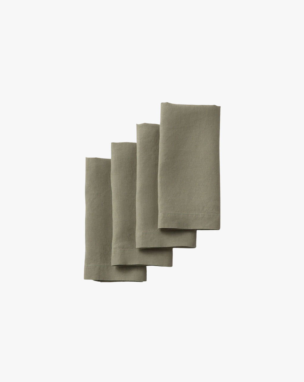 Sage Washed Linen Napkins Set of 4 - Soft, Durable & Eco-Friendly