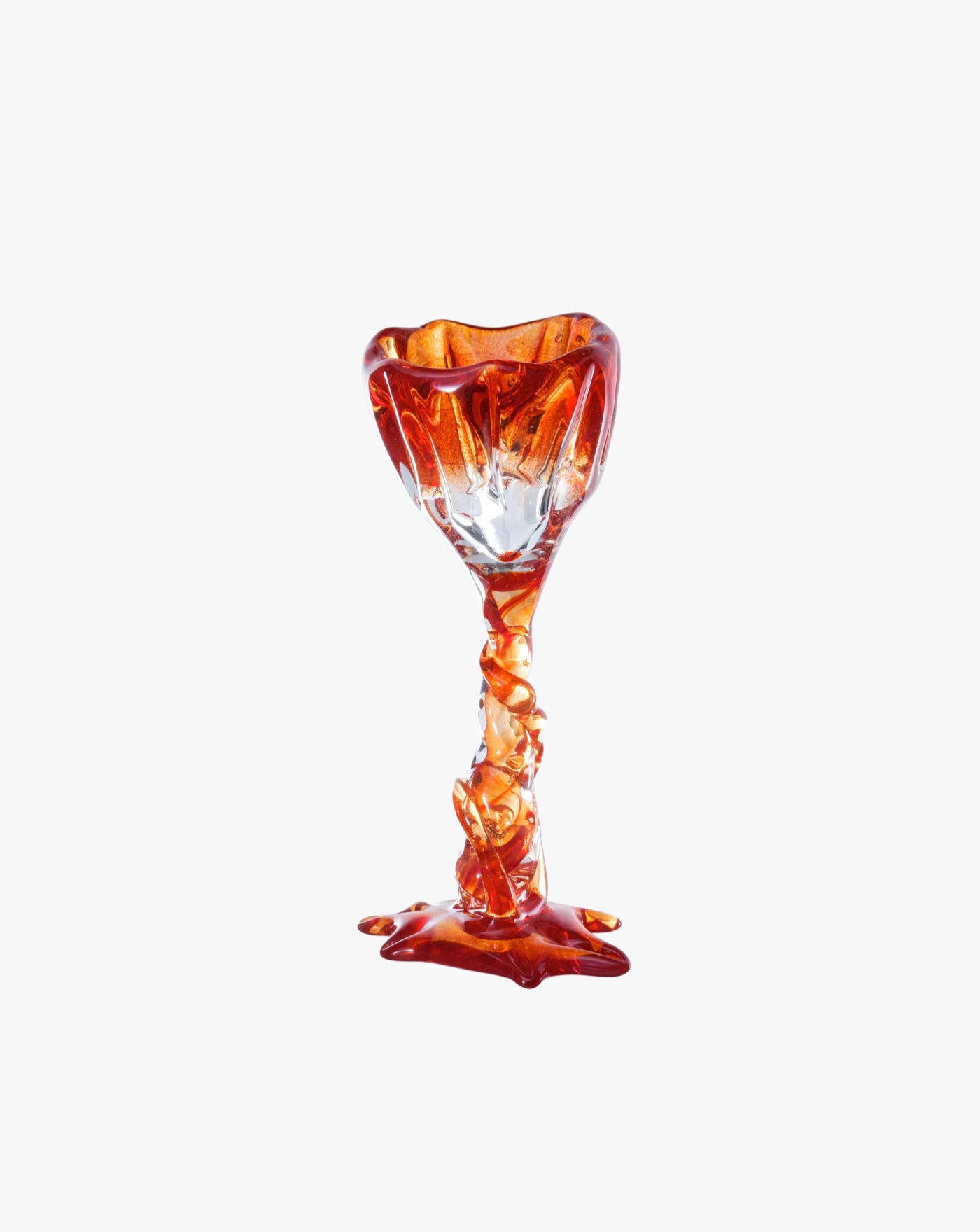 Spiky Cocktail Glass - Red #1 Szkło Studio