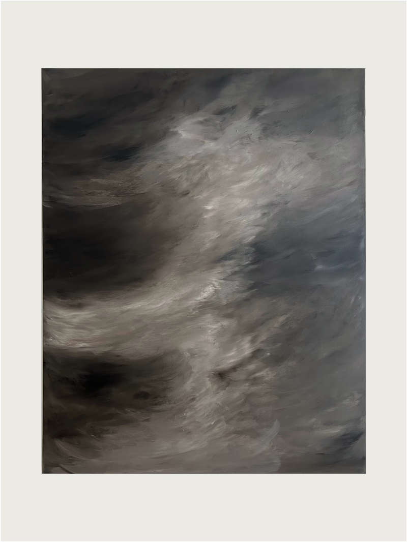 Breath of Dawn Painting - Mixed Media on Canvas by Mattias Storm | The Oblist — gray tones, contemporary art