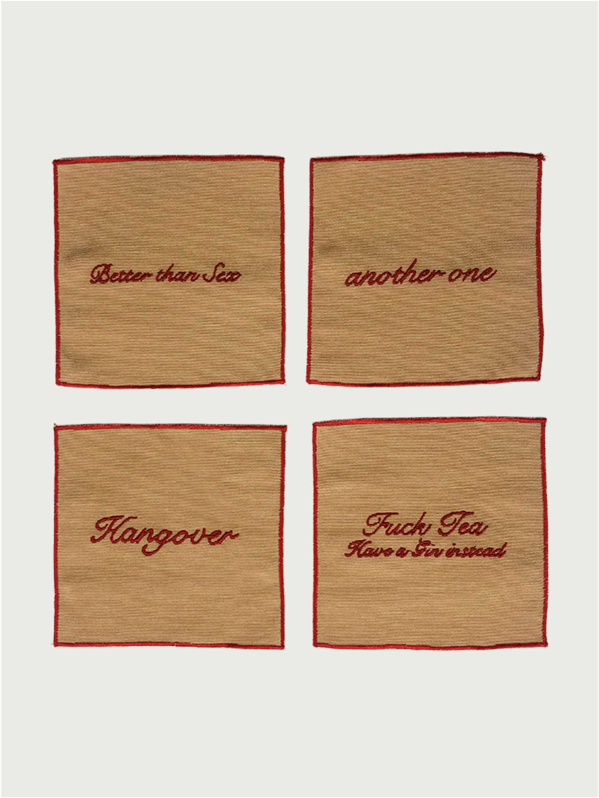 Set of 4 Cocktail Napkins