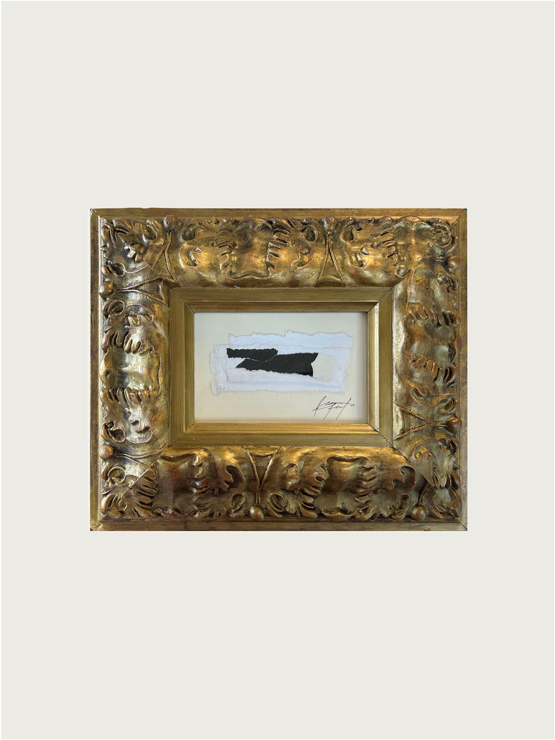 Memorias' Painting by Paula Piquet | The Oblist — gold ornate frame, contemporary art