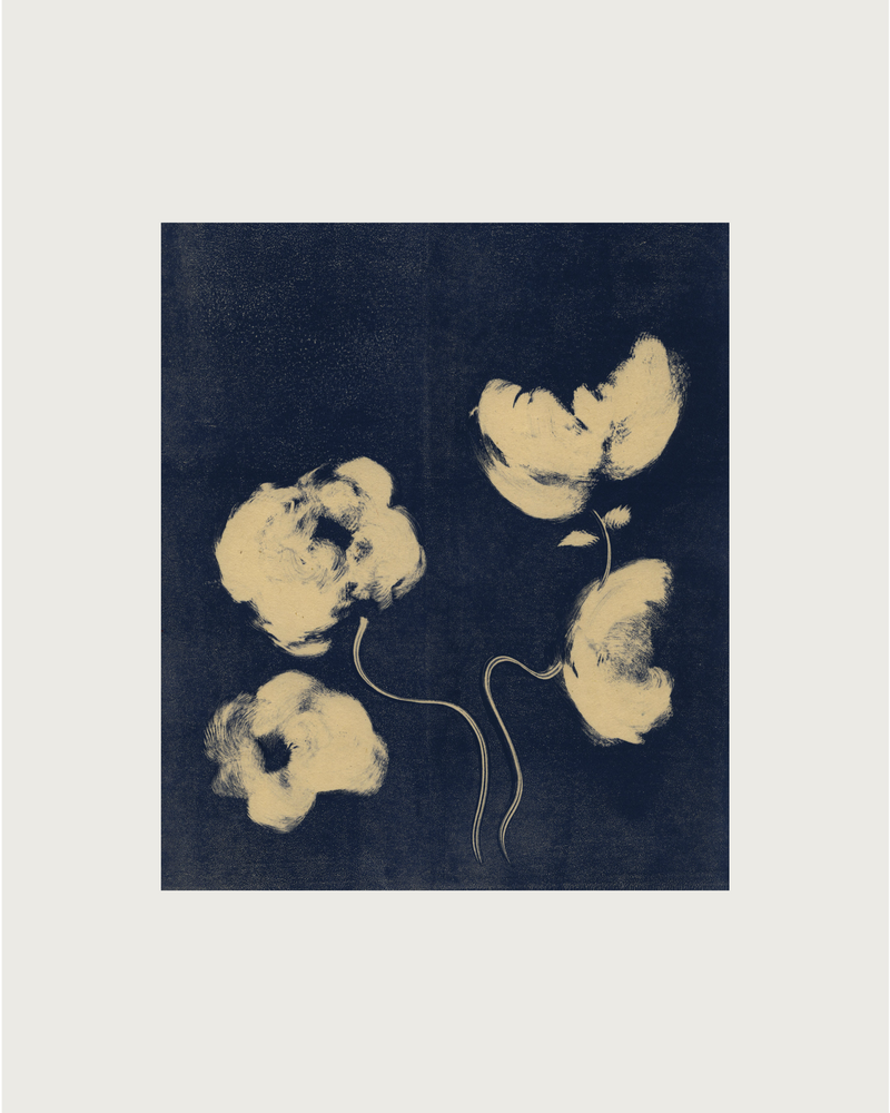 Bloom III' by Heidi Hundseth Hart by ZAROLAT | The Oblist — contemporary drawing, dark background