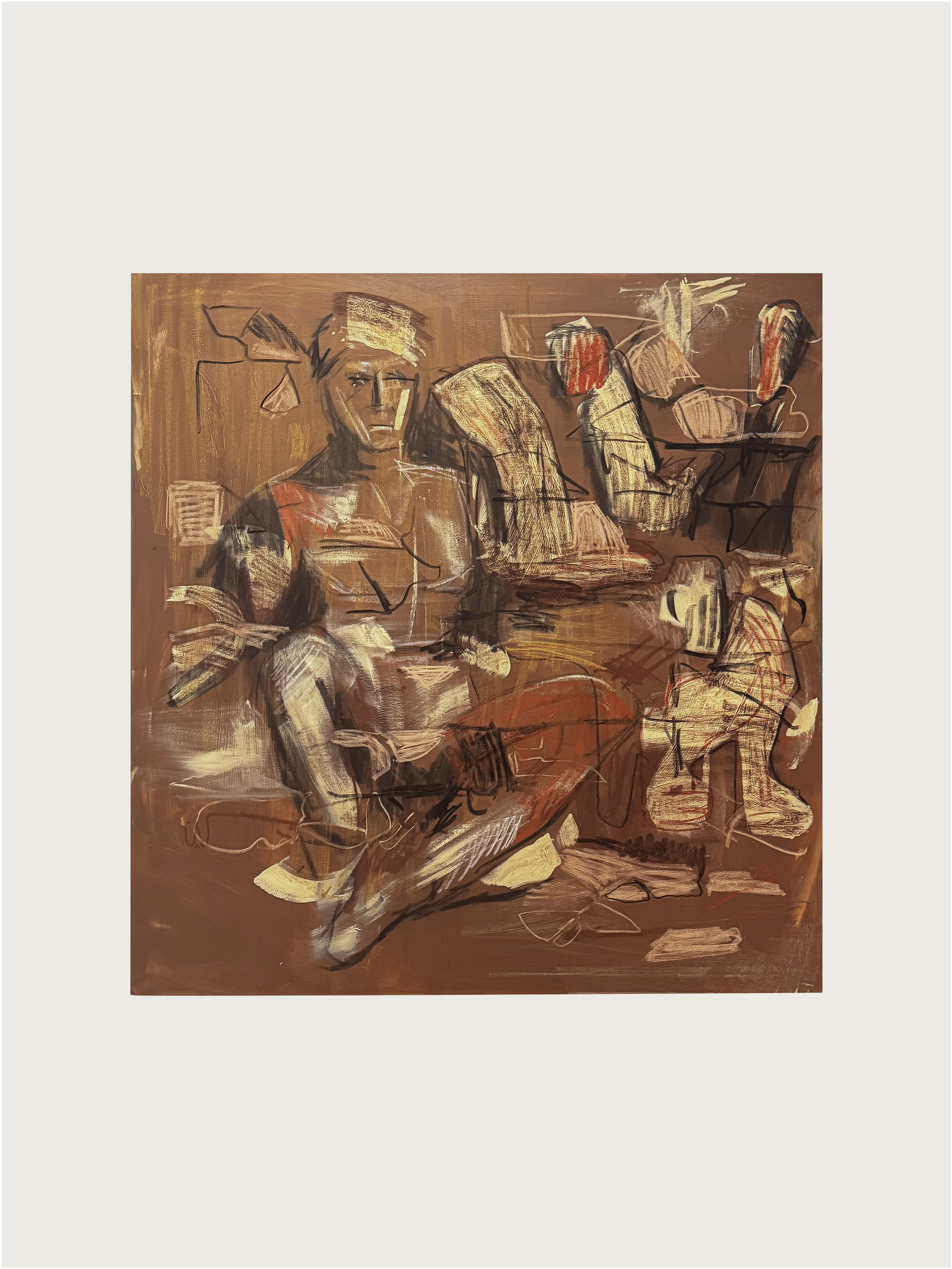 'The waiting room' Painting