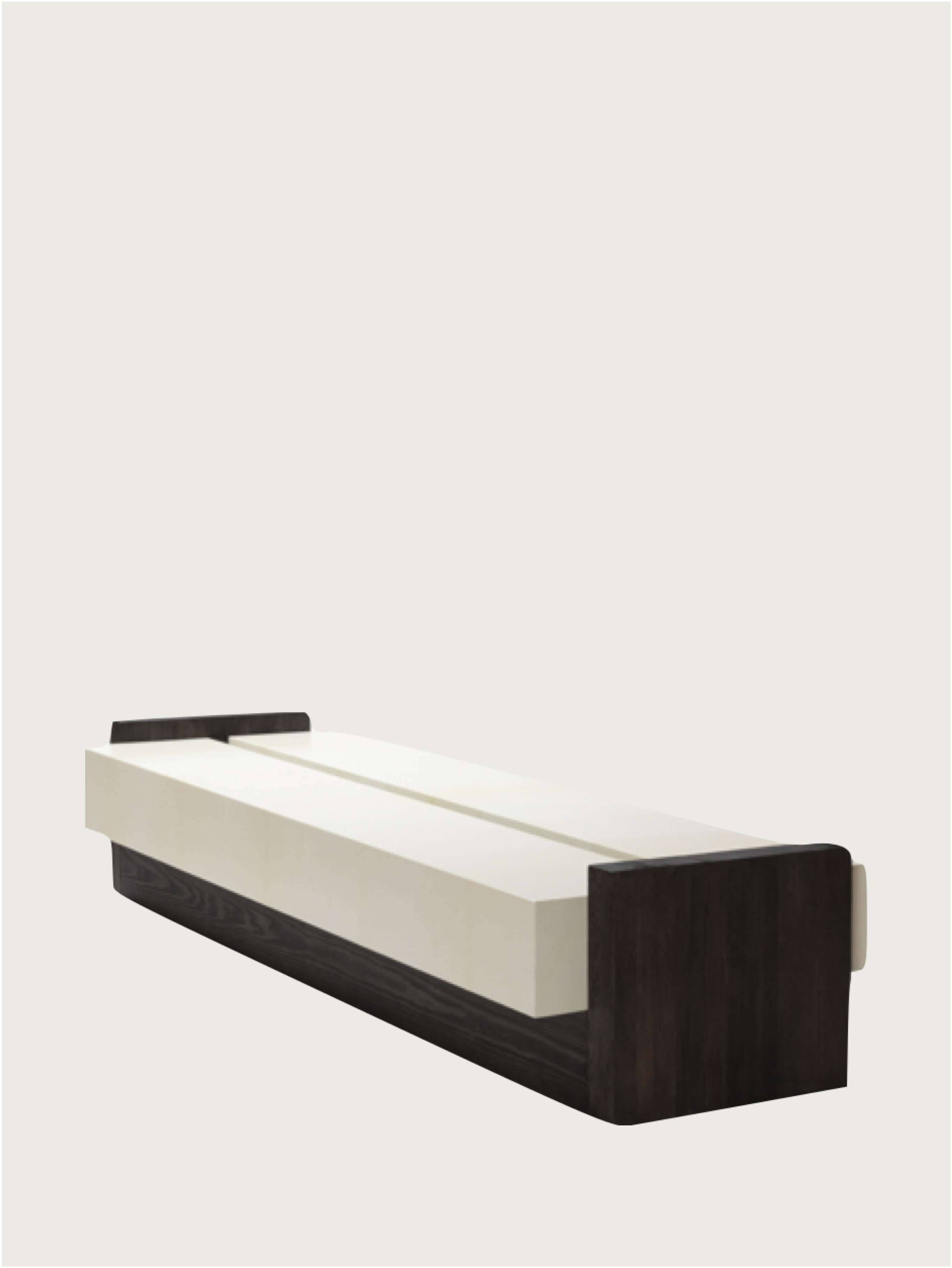 Table basse longue ATTICA - Parchemin