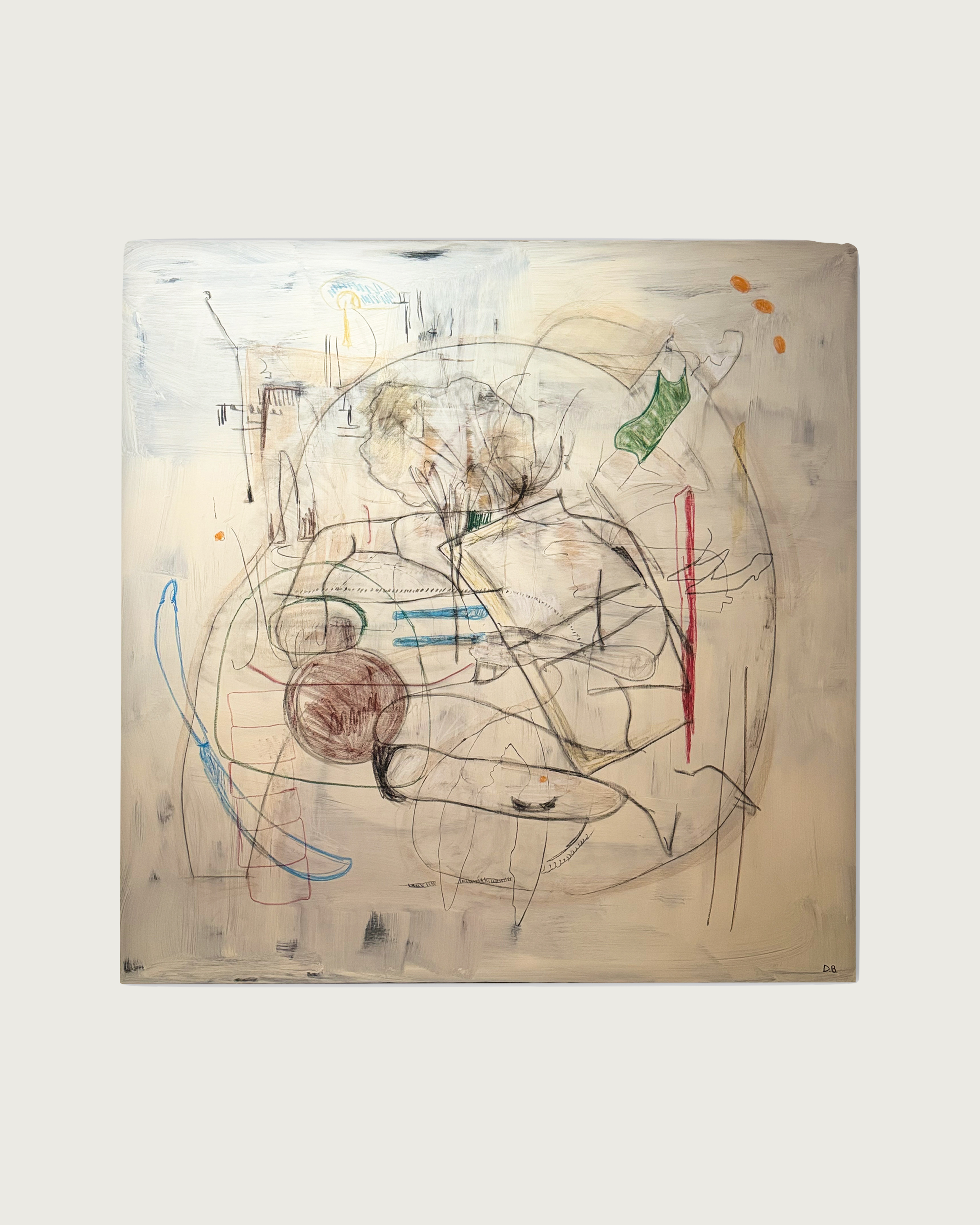 Motion in a basin Painting by Dovile Bernotaite | The Oblist — contemporary mixed media artwork