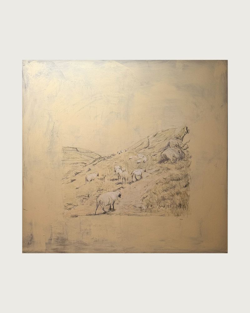 Natural routine Painting on canvas by Dovile Bernotaite | The Oblist — earthy tones, contemporary art