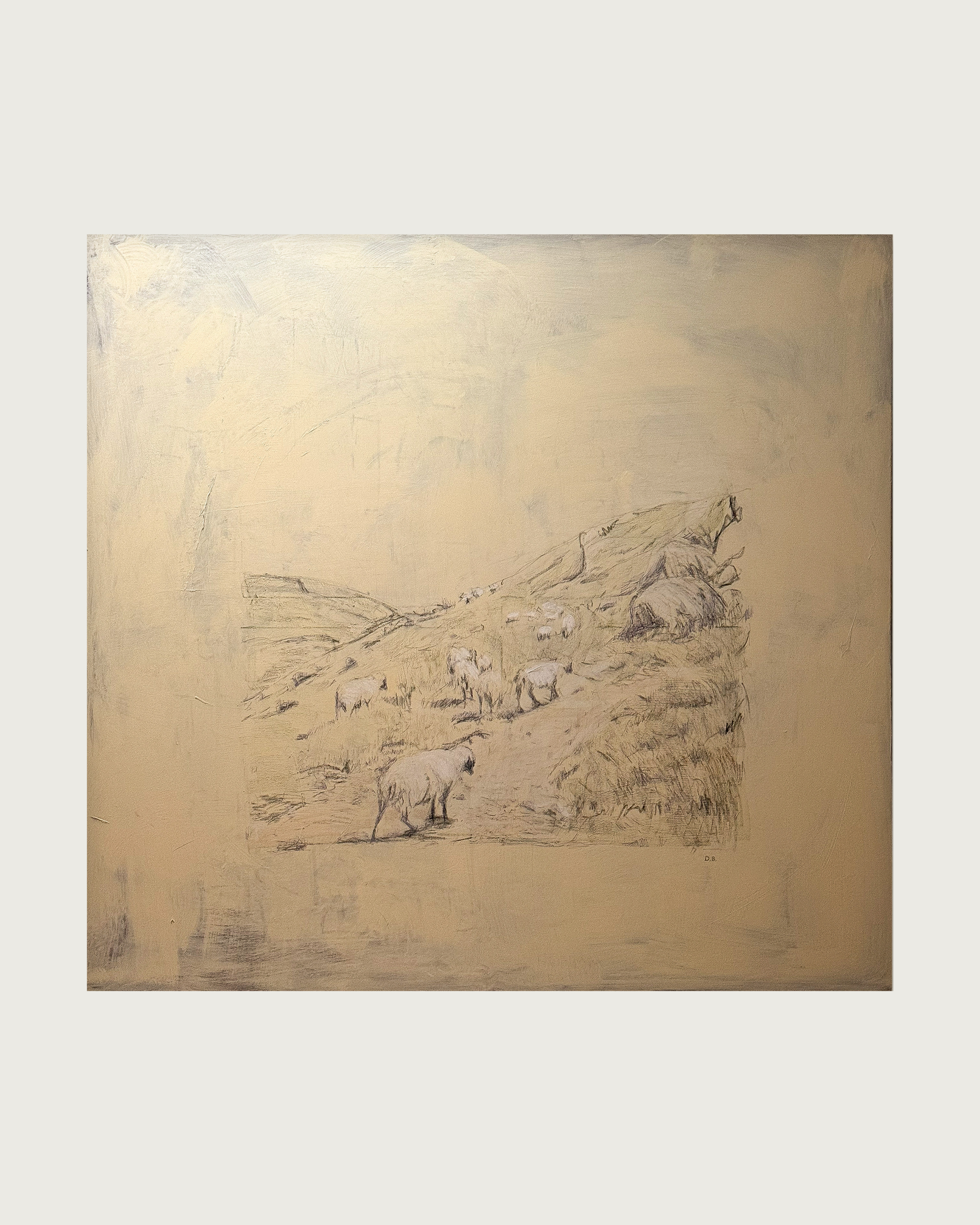 Natural routine Painting on canvas by Dovile Bernotaite | The Oblist — earthy tones, contemporary art