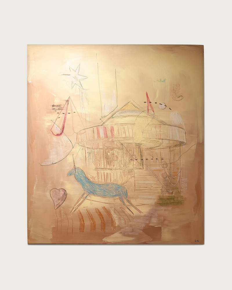 Quiet joy Painting on Canvas by Dovile Bernotaite | The Oblist — contemporary colors, abstract design