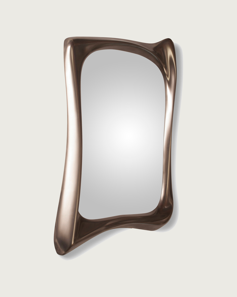 Contemporary Mirror in Wood - Narcissus Collection by Amorph | The Oblist — modern wood design