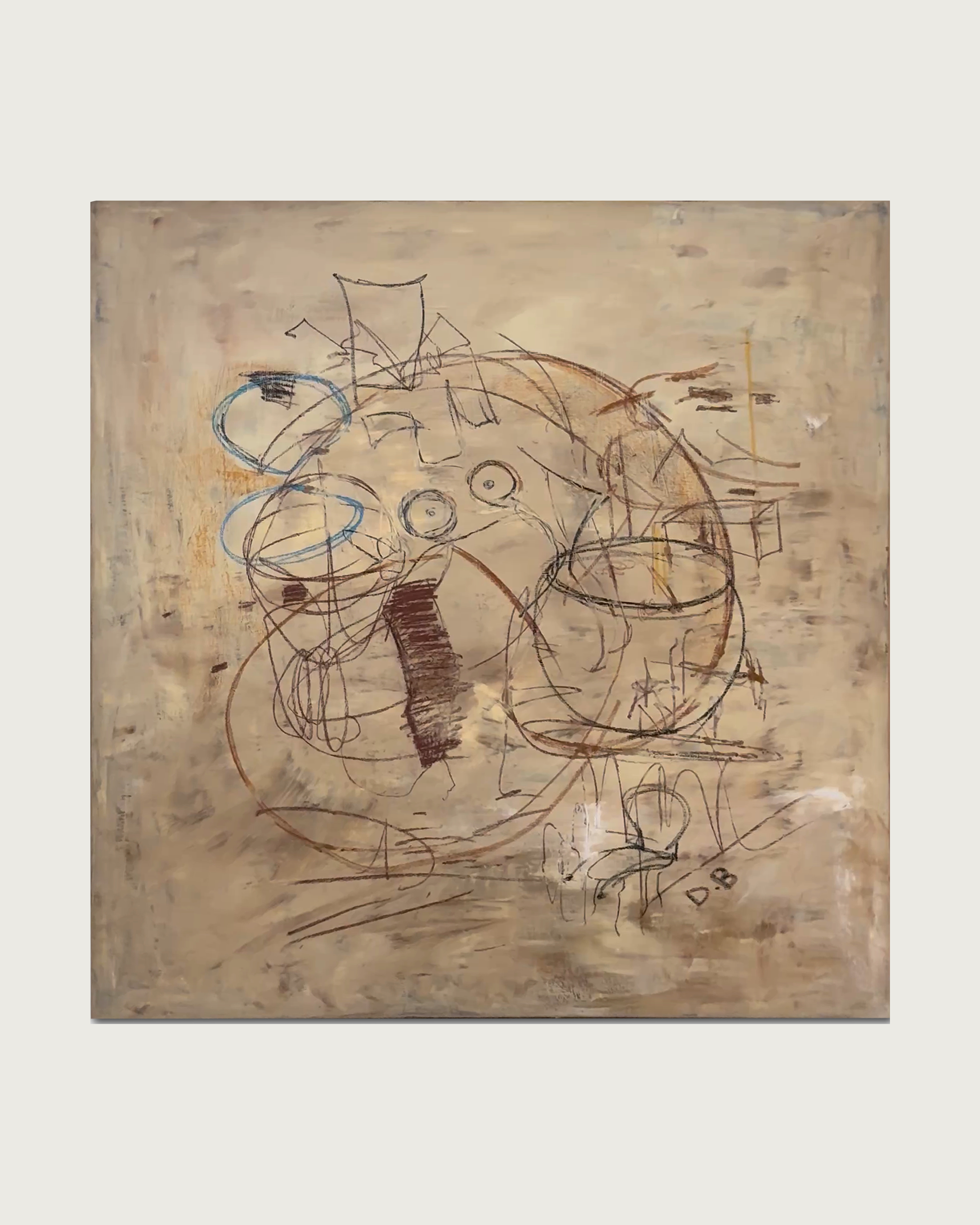 Untitled | Painting by Dovile Bernotaite | The Oblist — mixed media, abstract design