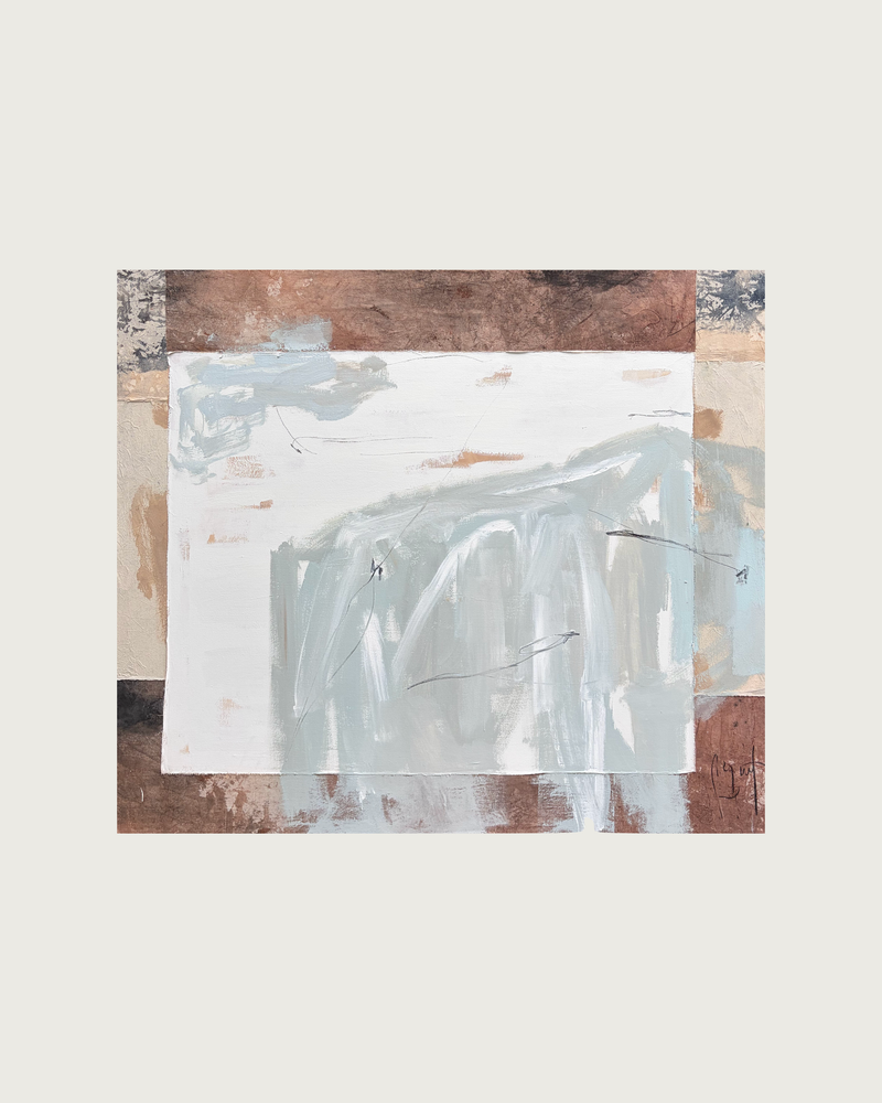 En Perspectiva Painting by Paula Piquet | The Oblist — modern abstract artwork