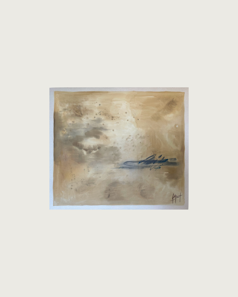 Atacama' Painting by Paula Piquet | The Oblist — abstract beige tones