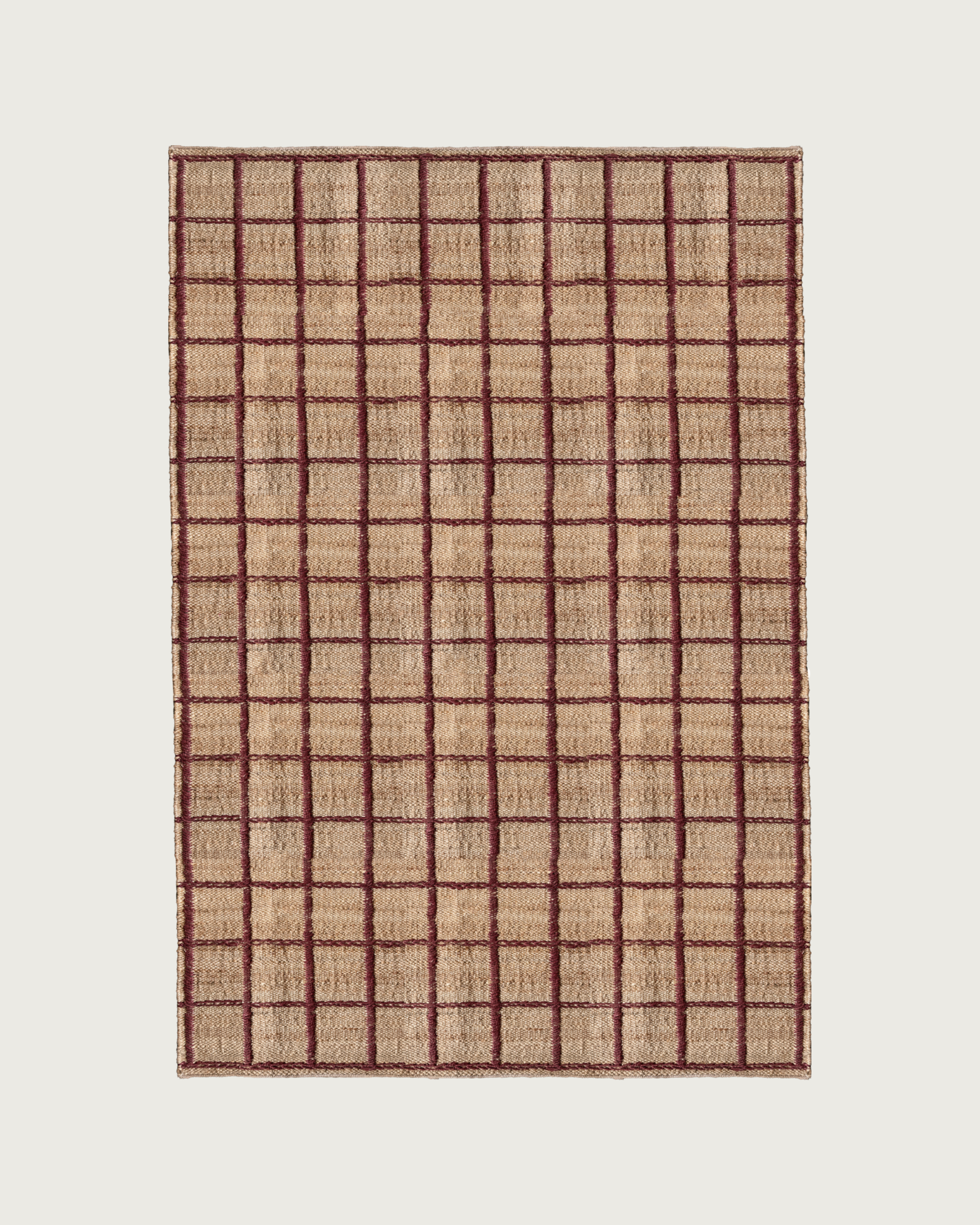 Tapis en jute tressé 'Strata', Bourgogne
