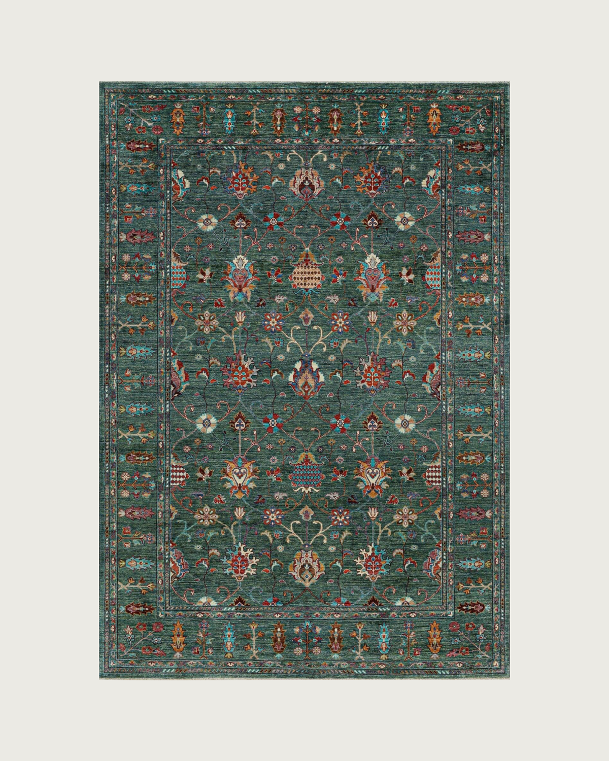 Sultani Emerald Hand-knotted rug