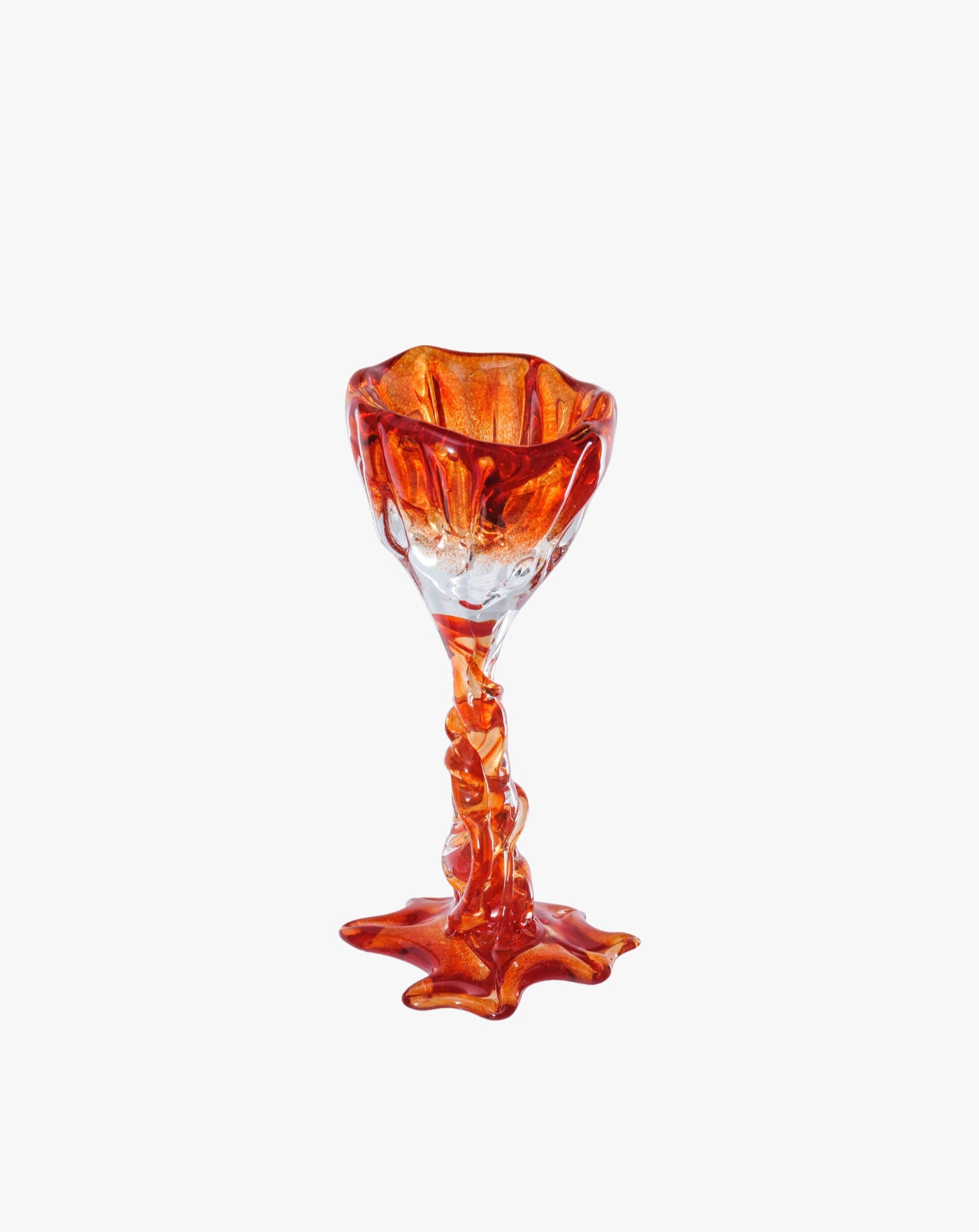 Spiky Cocktail Glass - Red #1 Szkło Studio