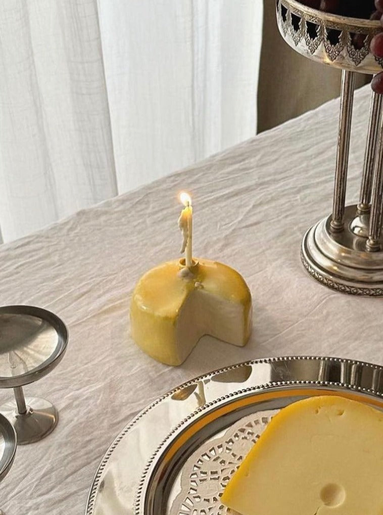 Ceramic Cheese Candleholder