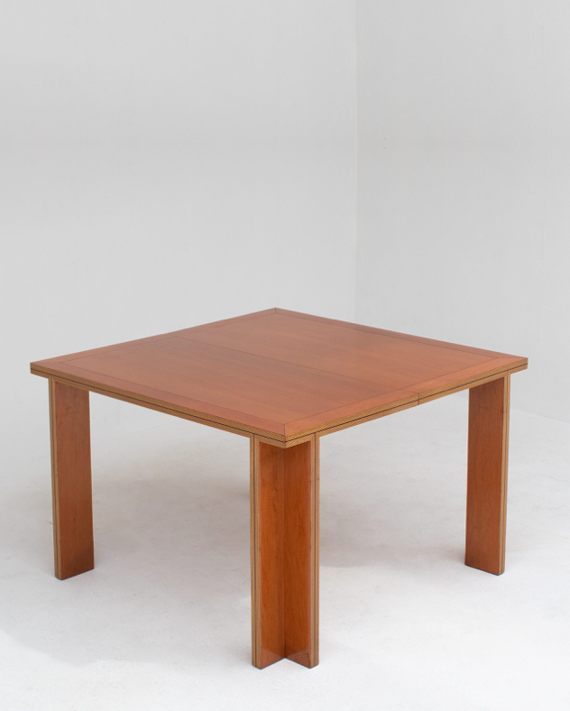 Vintage Dining Table Set with Armchairs