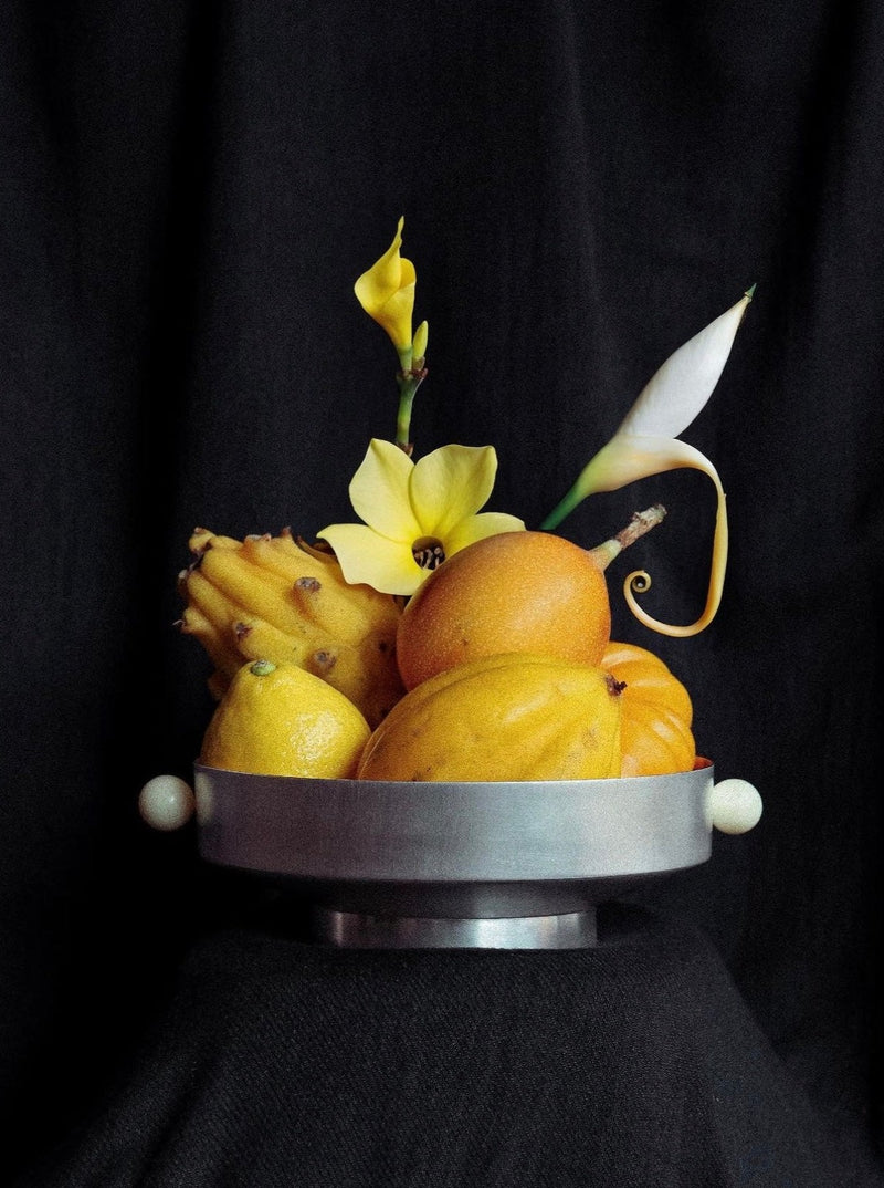 Colorful ceramic fruit bowl with a 26-inch diameter, perfect for stylishly displaying a variety of fresh fruits