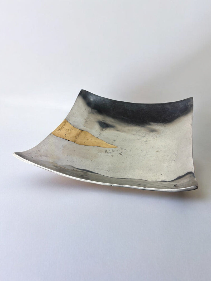 XL Brutalist Centerpiece by Ardisur, Spain, 1970's | The Oblist — metal, silver and gold accents