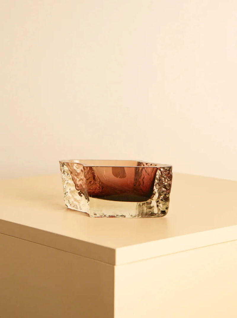 Vintage Murano glass vide-poches with vibrant colors and unique design