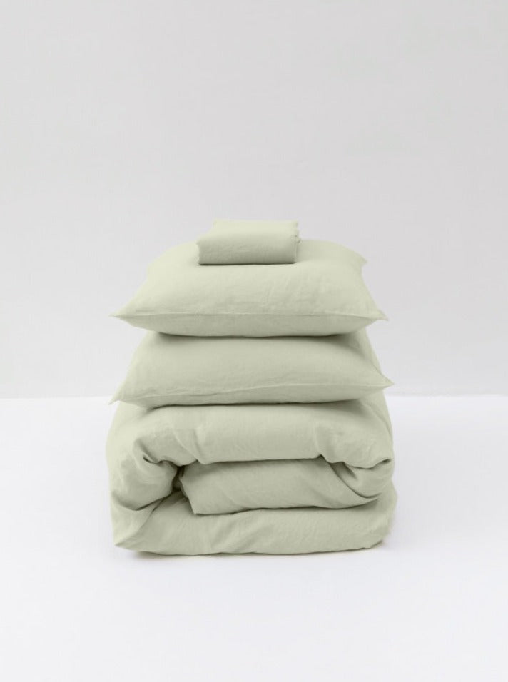 bedding Washed Linen Bed Set In Sage MOST