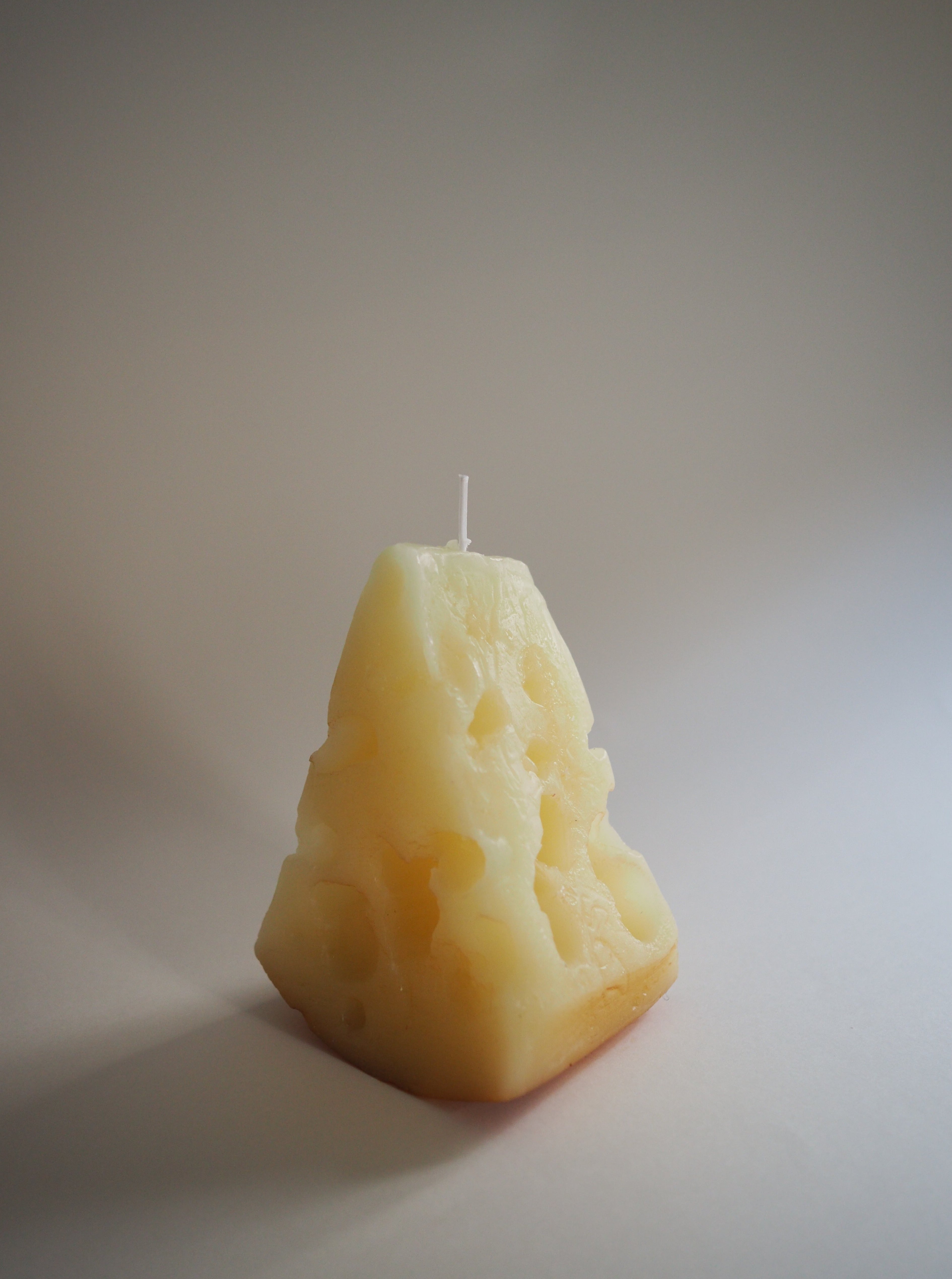 Cheese "Gruyère" Shaped Candle