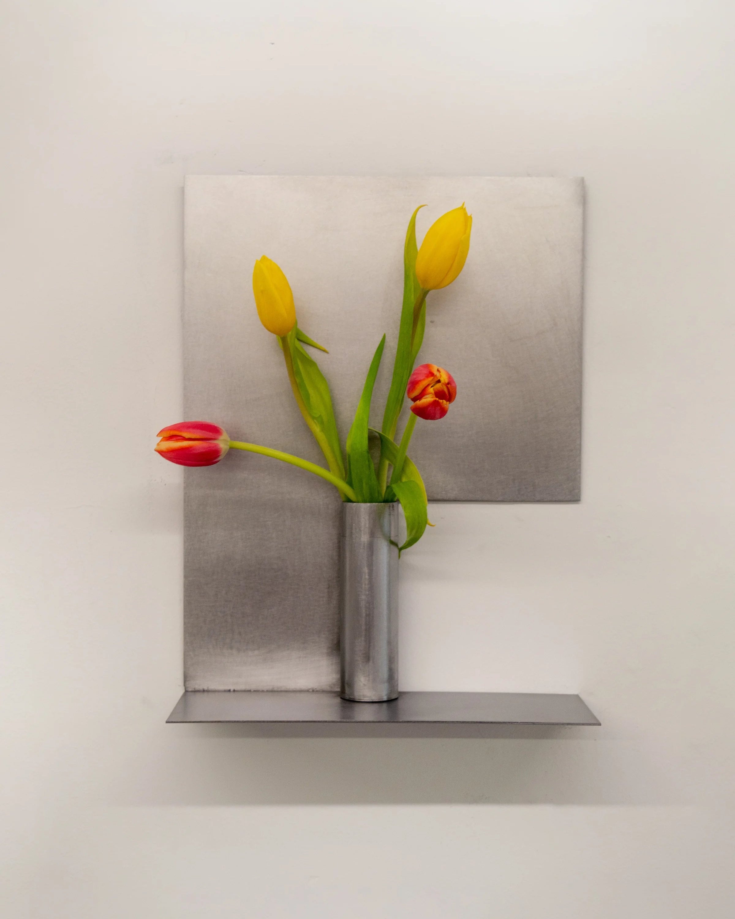 Steel Wall-Mounted Vase Shelf