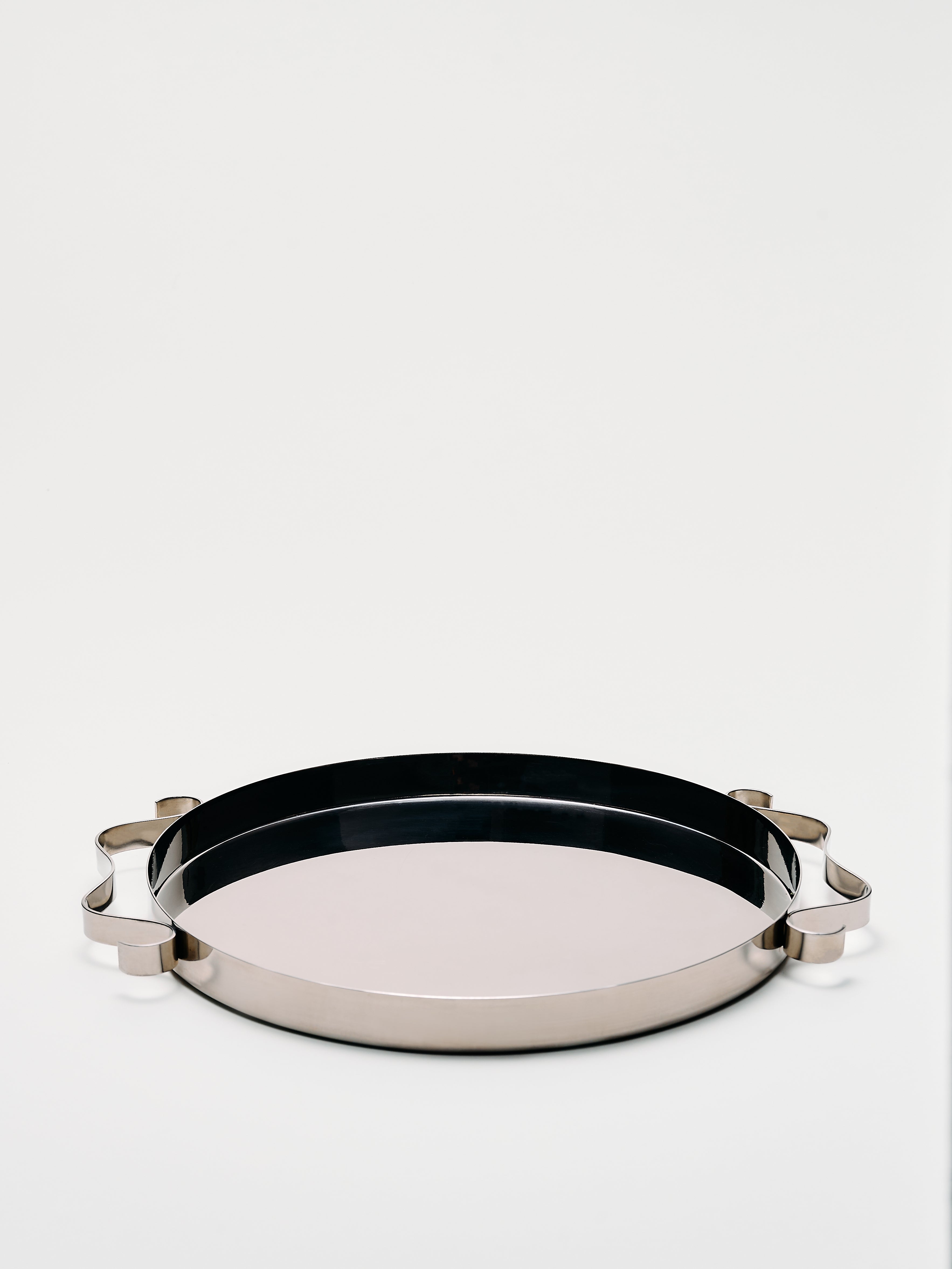 Squiggle Tray – Mirror-Polished Stainless Steel — alternate view