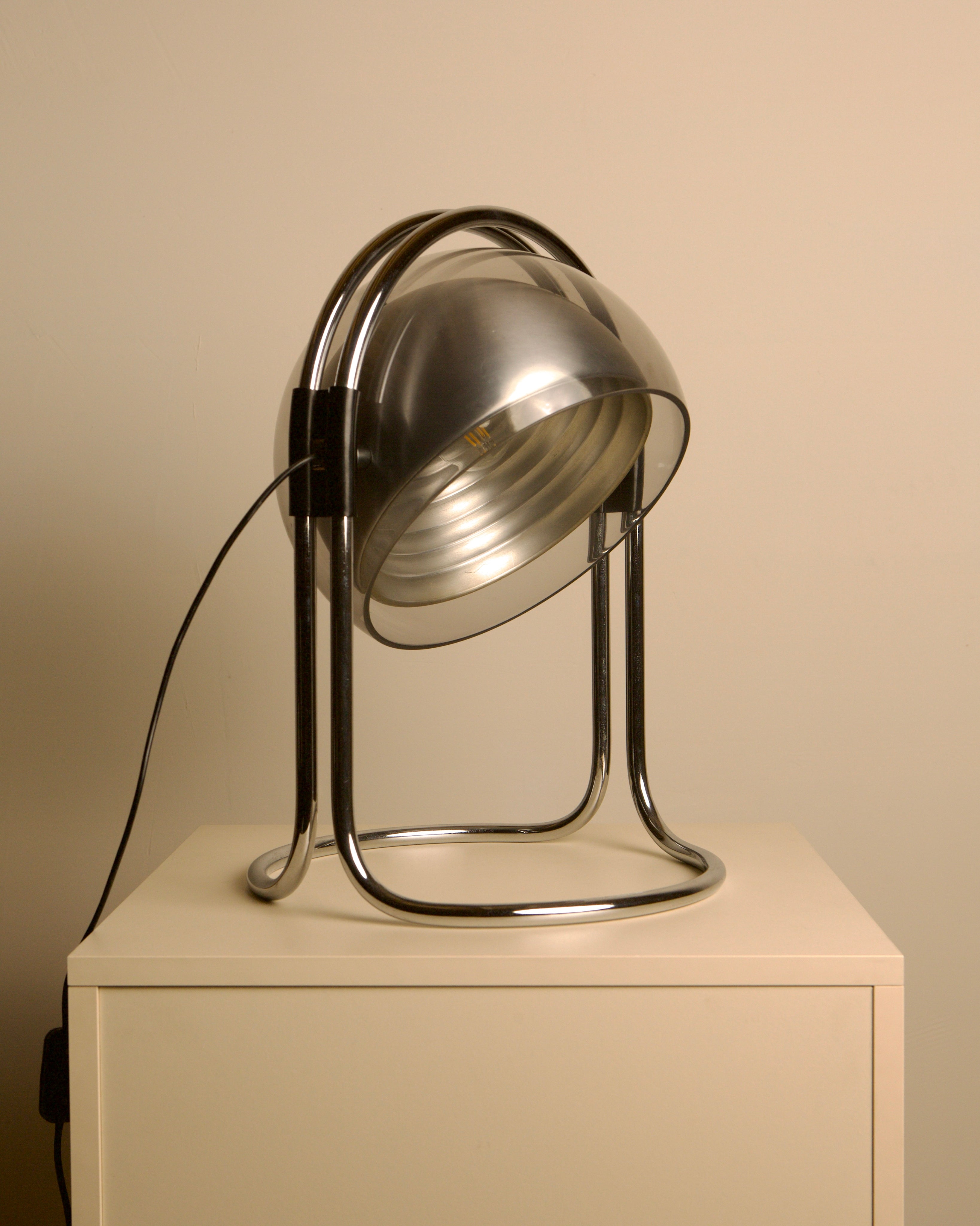 Table lamp by André Ricard for Metalarte, 1973 by Treaptyque | The Oblist