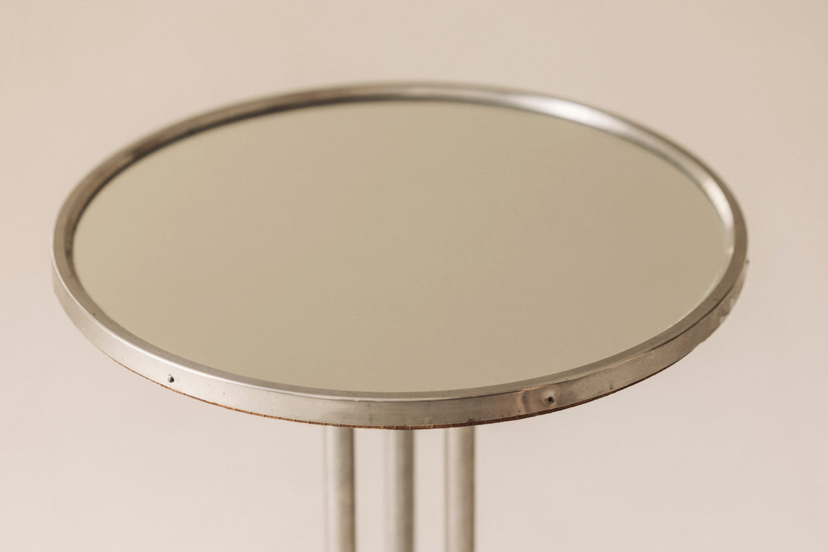 French Art Deco Mirrored Side Table, 1930s — lifestyle setting