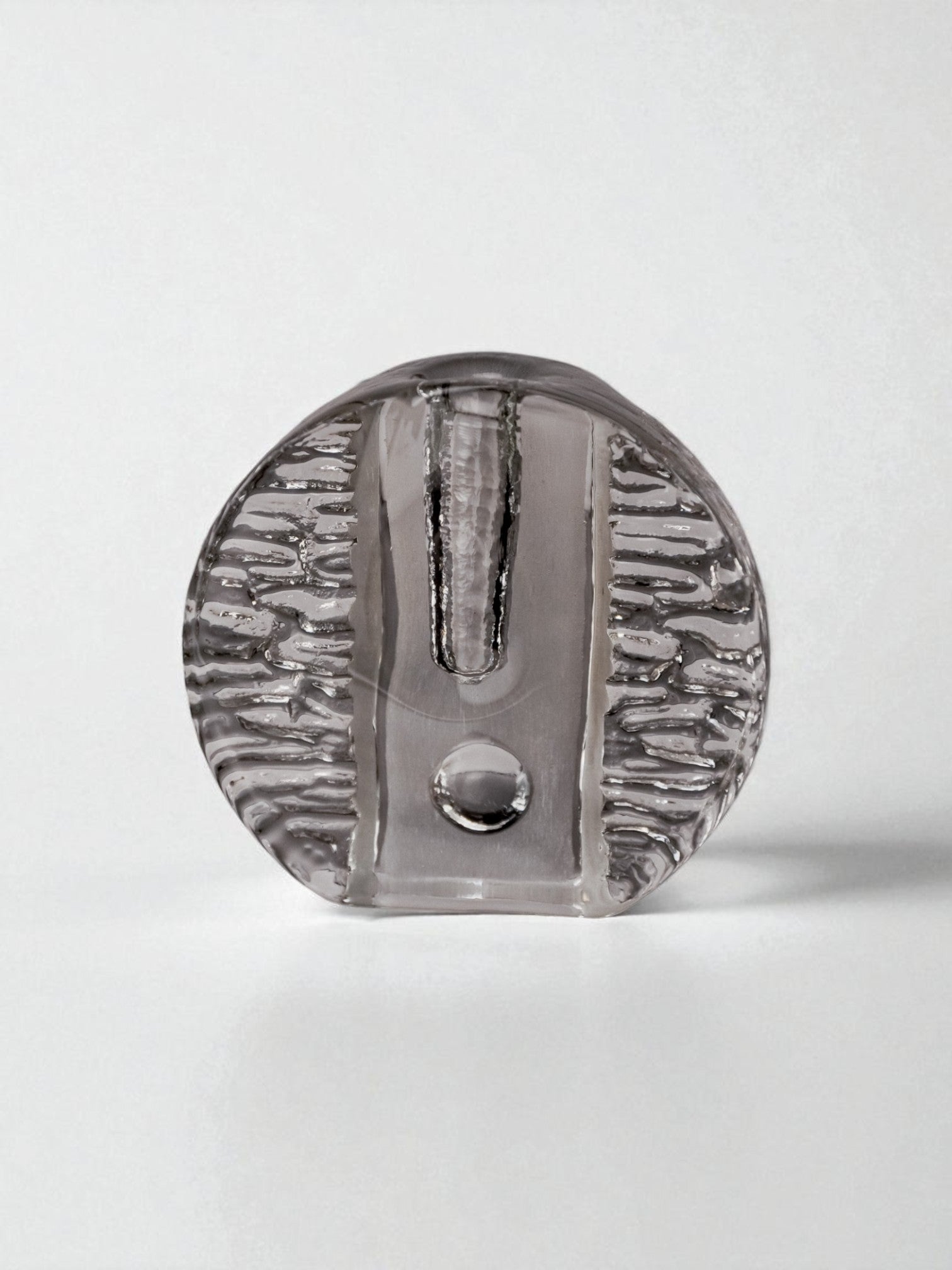 Walther Glass Bullseye Vase by Heiner Düsterhaus, Germany, 1970's — detail view
