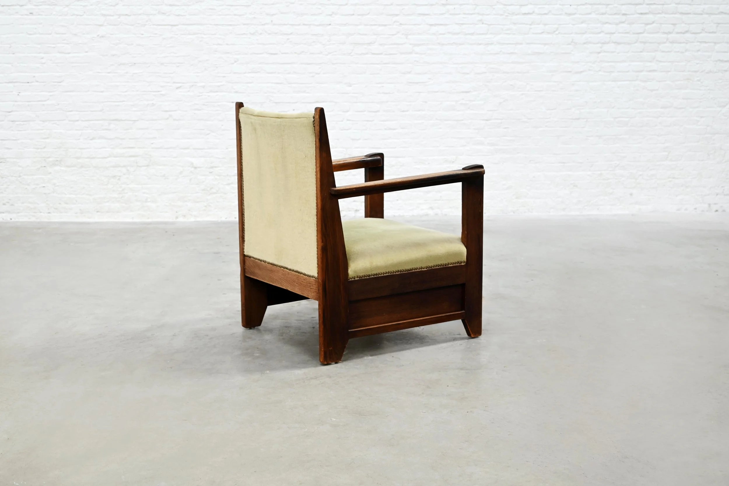 Hague School Armchair, The Netherlands, 1920s — lifestyle setting