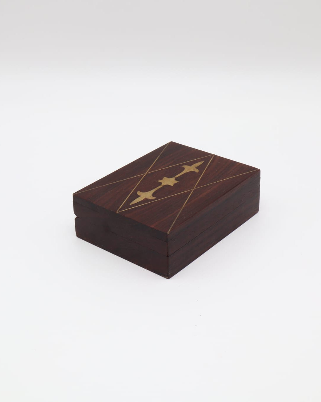 Vintage Handcrafted Wooden Box with Marquetry – Japan, c. 1970s–1980s by Forma Finds | The Oblist