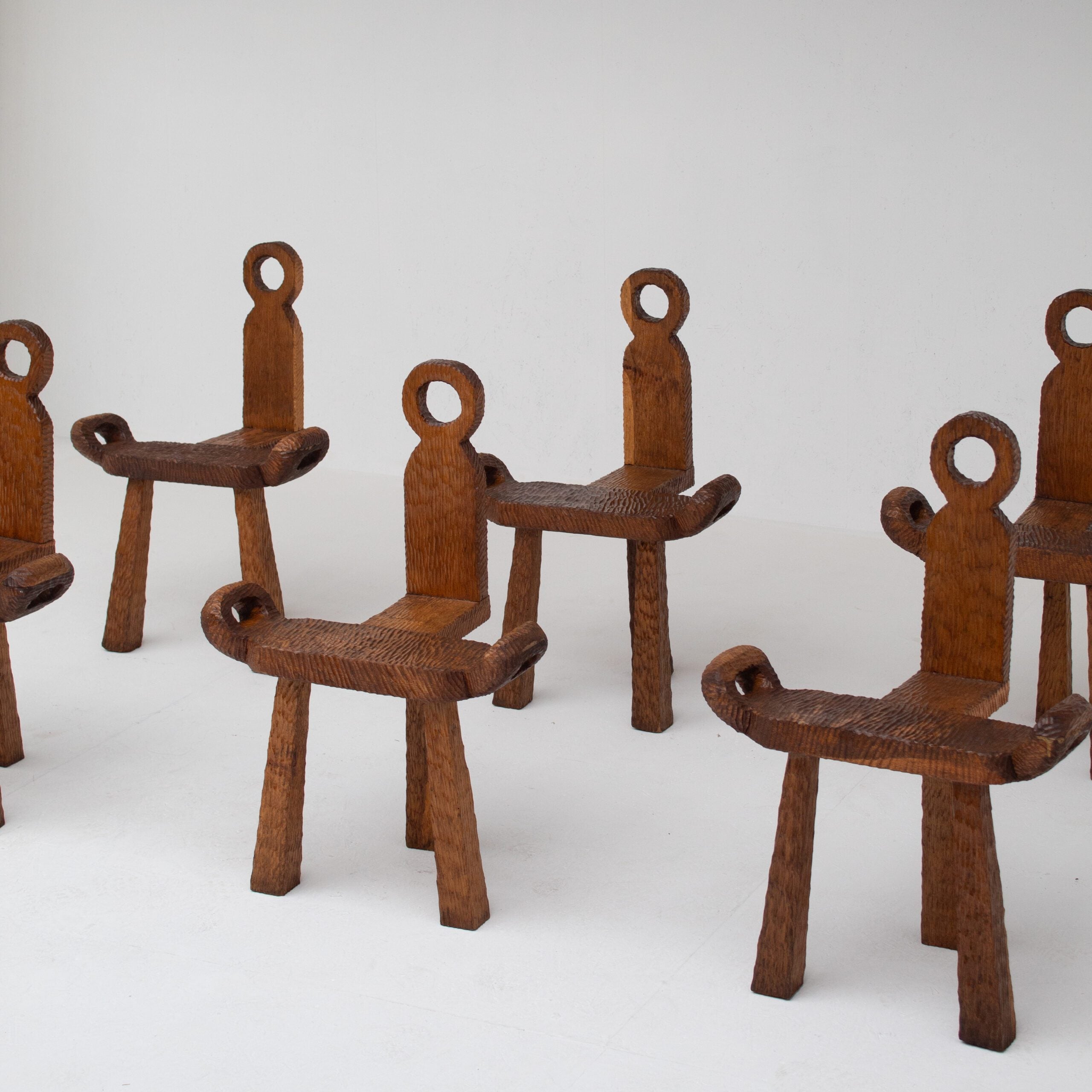 Brutalist Wooden Chair